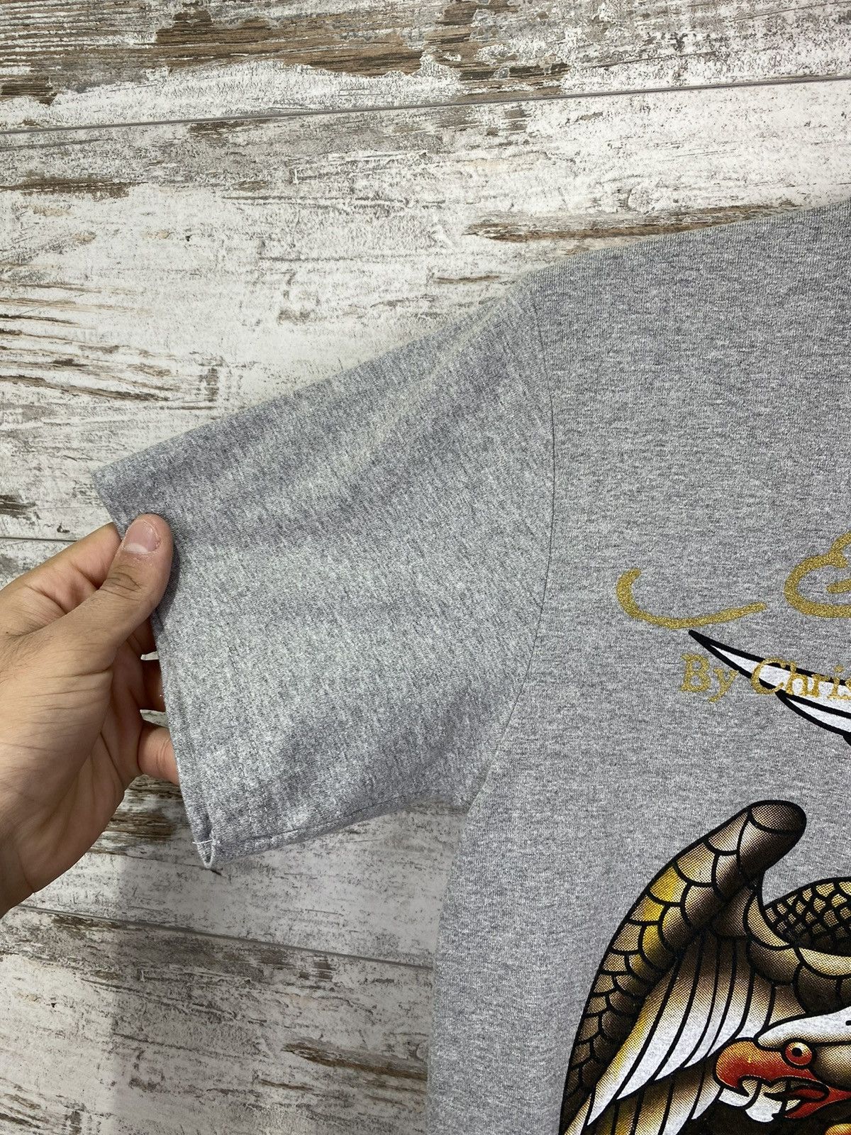 Ed Hardy × Vintage Mens Vintage Ed Hardy T Shirt Christian Audigier tee Japanes Size US S / EU 44-46 / 1 - 4 Thumbnail