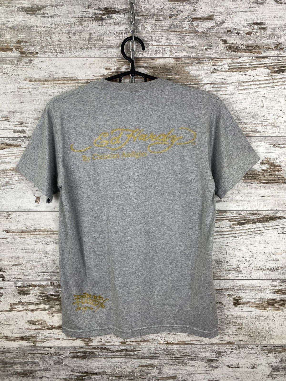 Ed Hardy × Vintage Mens Vintage Ed Hardy T Shirt Christian Audigier tee Japanes Size US S / EU 44-46 / 1 - 7 Thumbnail