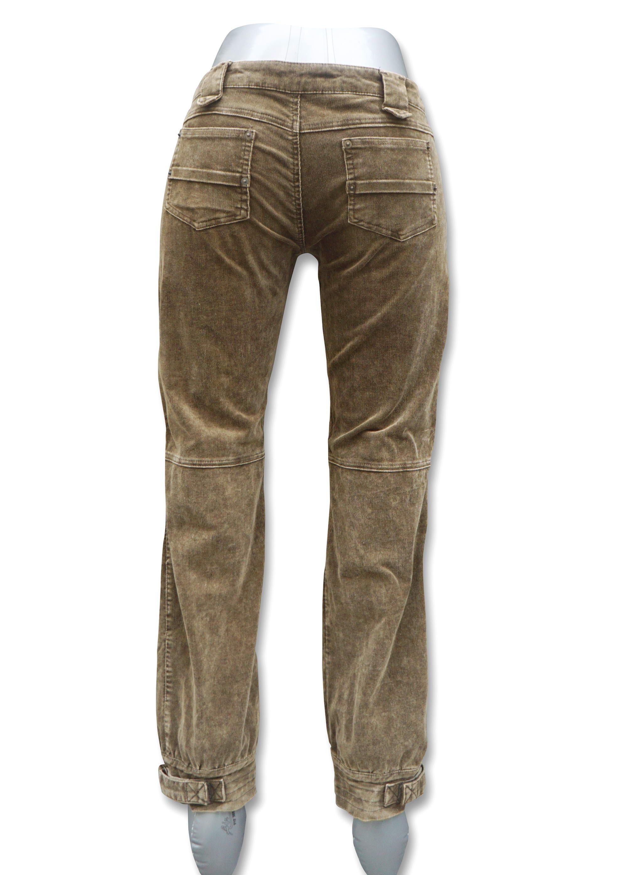Japanese Brand 40ans REQUEST BOUTIQUE Low Rise Corduroy with Hem Buckle Size 29" - 6 Thumbnail