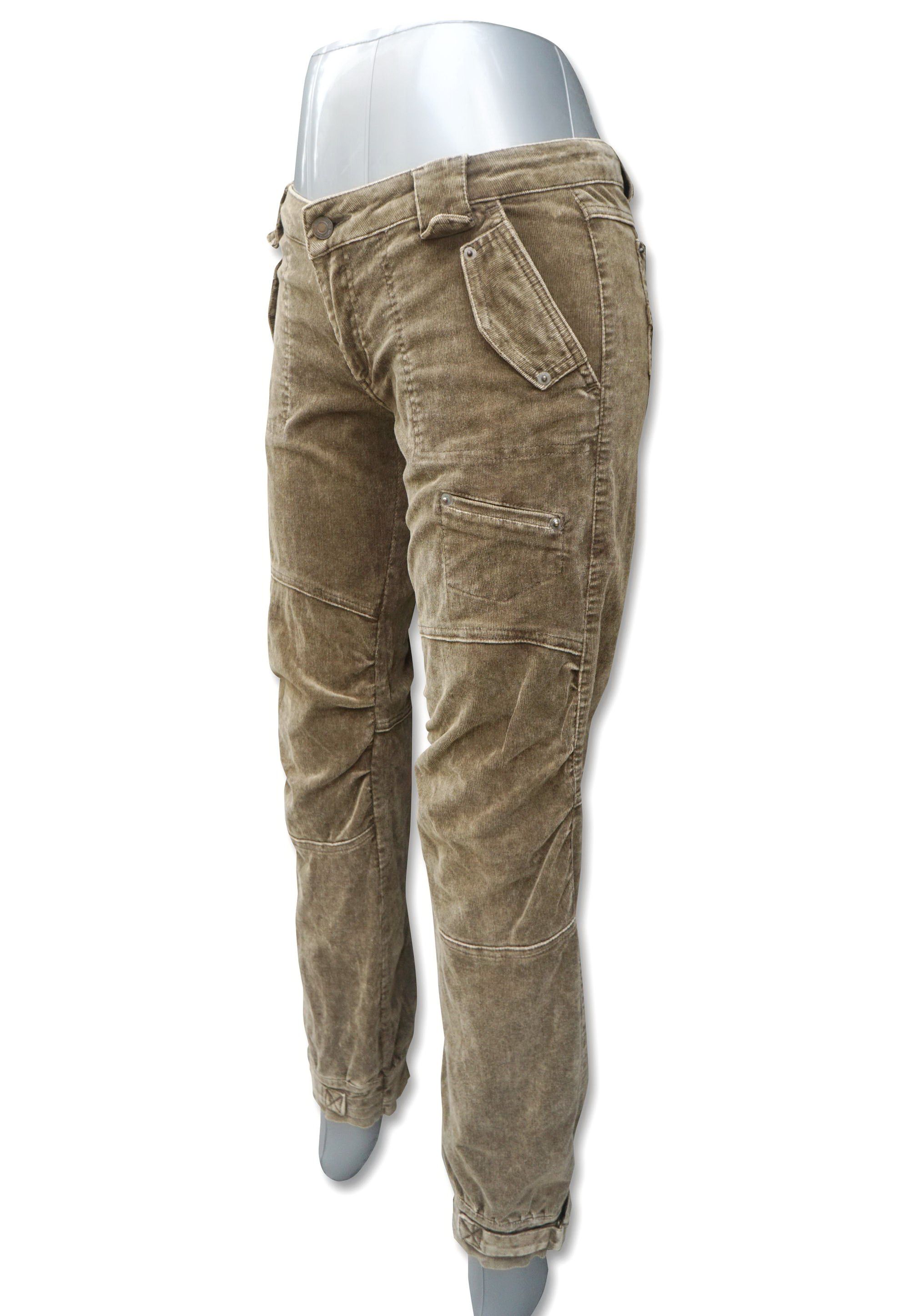 Japanese Brand 40ans REQUEST BOUTIQUE Low Rise Corduroy with Hem Buckle Size 29" - 4 Thumbnail