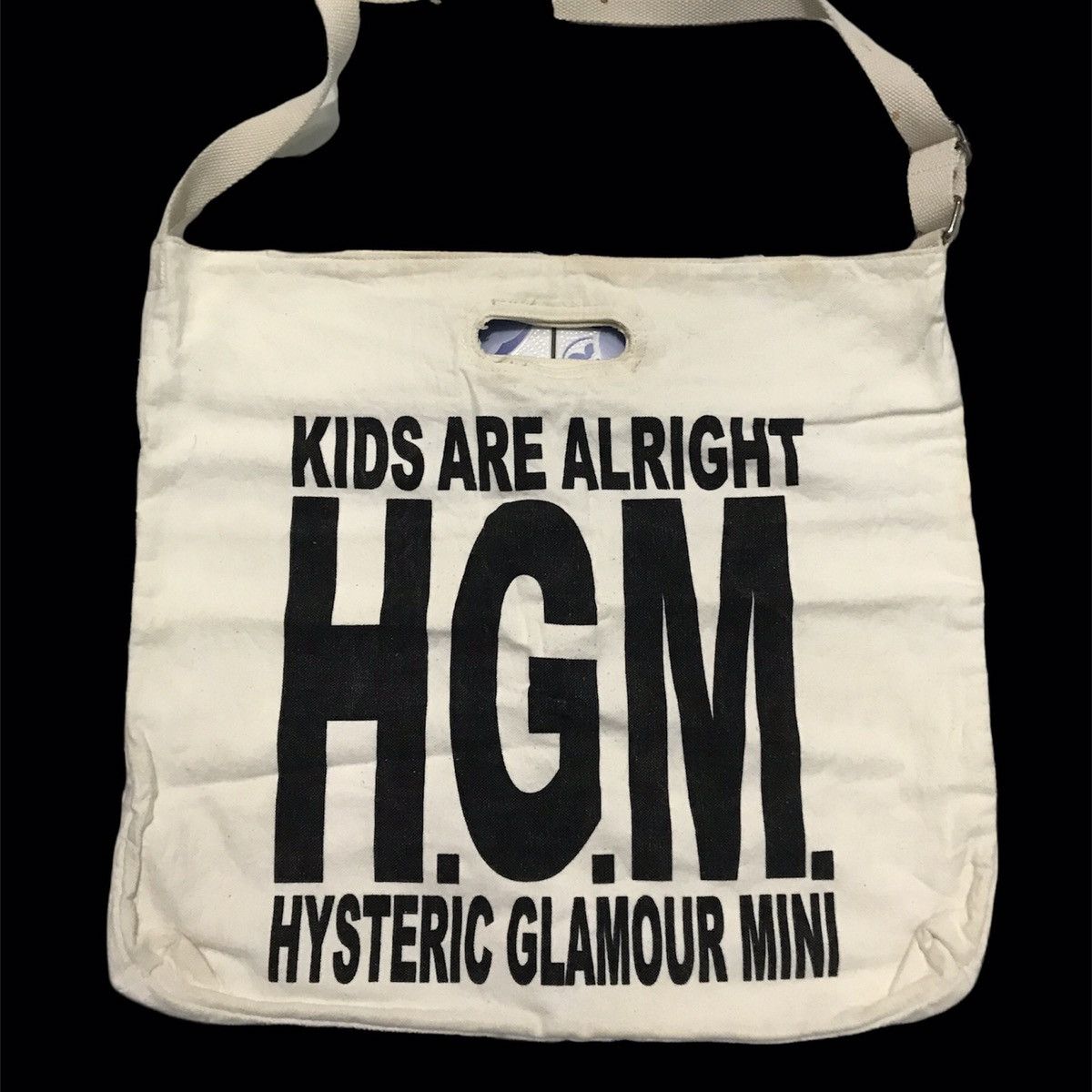 Hysteric Glamour × Japanese Brand Hysteric Glamour Sling Bag Streetwear Style Big Logo 2 Side Size ONE SIZE - 4 Thumbnail