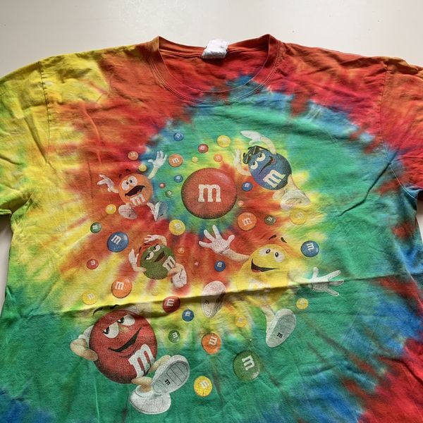 m&m tie dye shirt