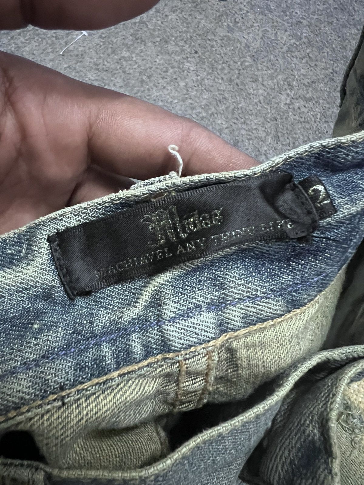 Vintage FLARED 💥MIDAS SASHIKO BORO SPLATED DISTRESSED DENIM PANT Size US 30 / EU 46 - 9 Thumbnail