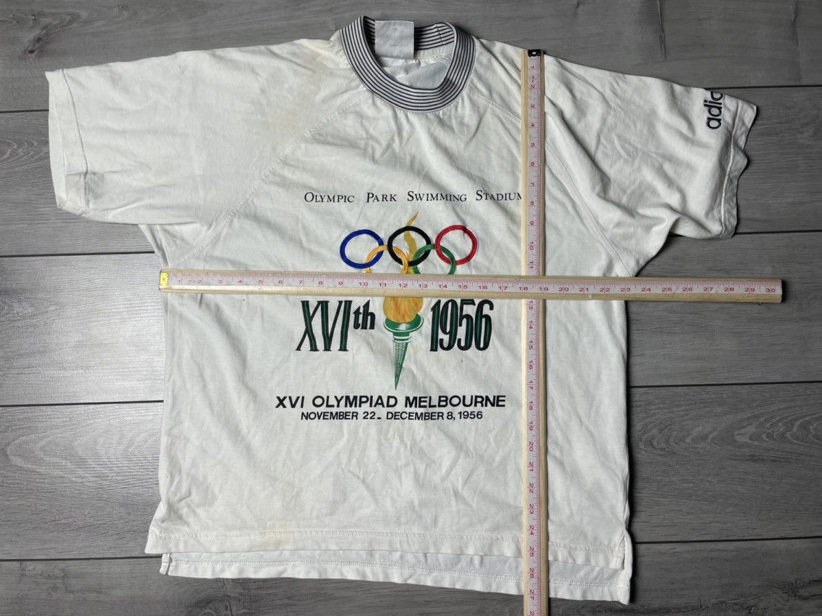 Adidas Adidas vintage T-shirt USA Olympic Melbourne 1956 swimming Size US M / EU 48-50 / 2 - 3 Thumbnail