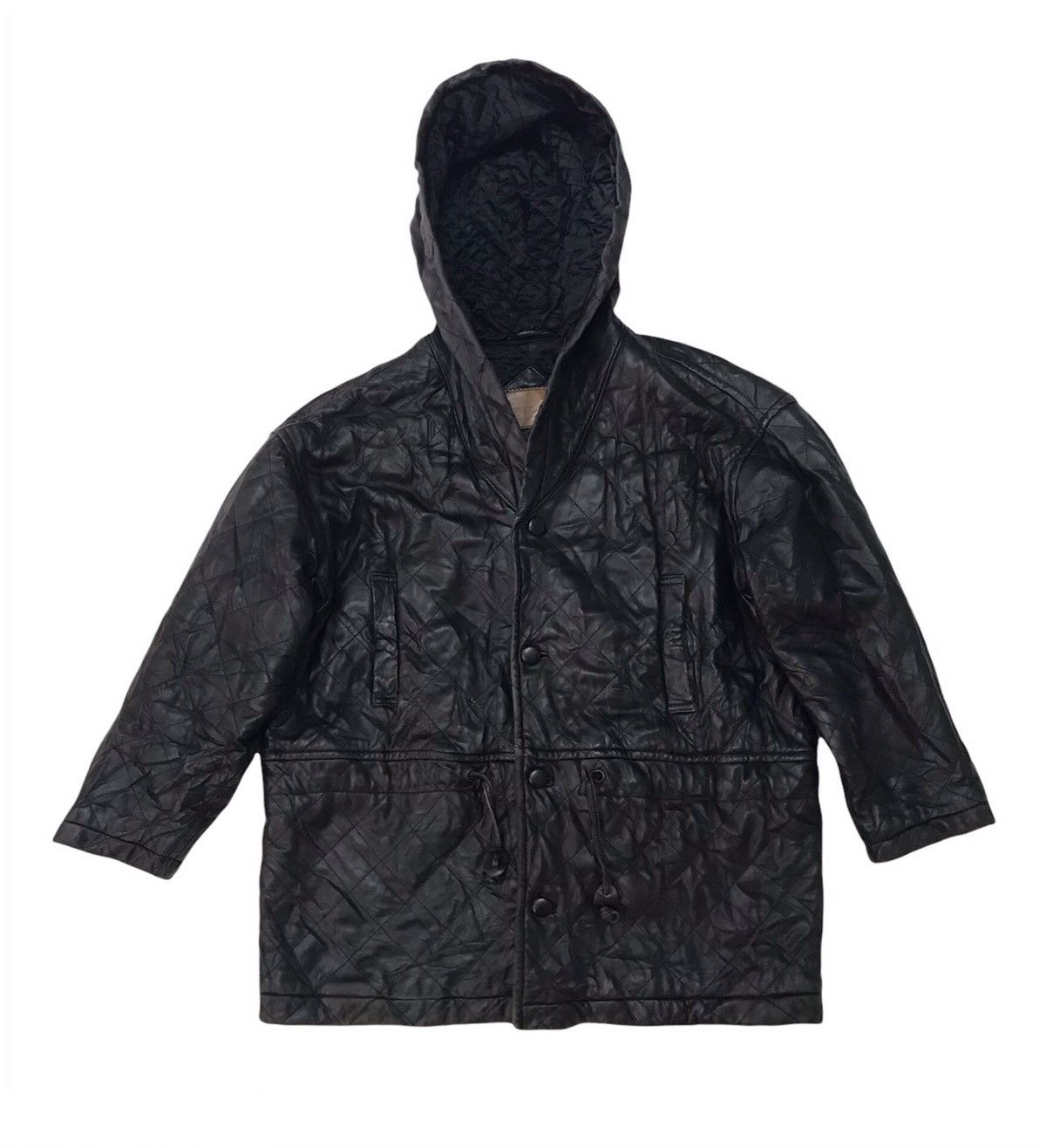 Hai Sporting Gear Hai Sporting Gear Issey Miyake Quilt Leather Jacket Hooded Size US M / EU 48-50 / 2 - 1 Thumbnail