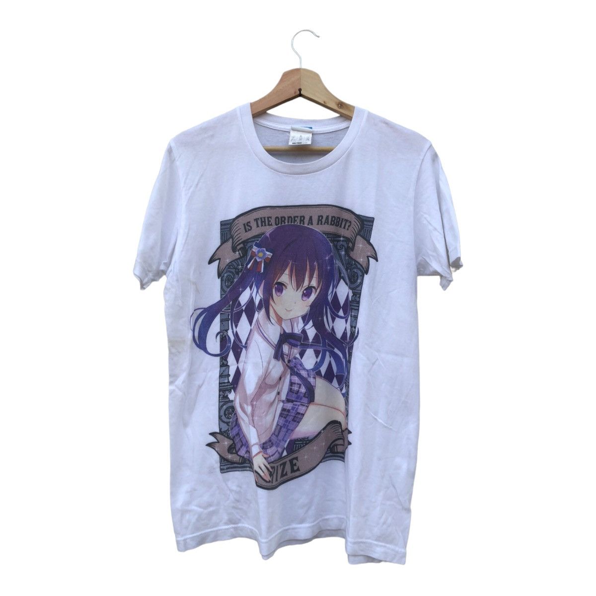 Anime Cospa anima white t-shirt Is the Order a Rabbit? Size US L / EU 52-54 / 3 - 1 Thumbnail