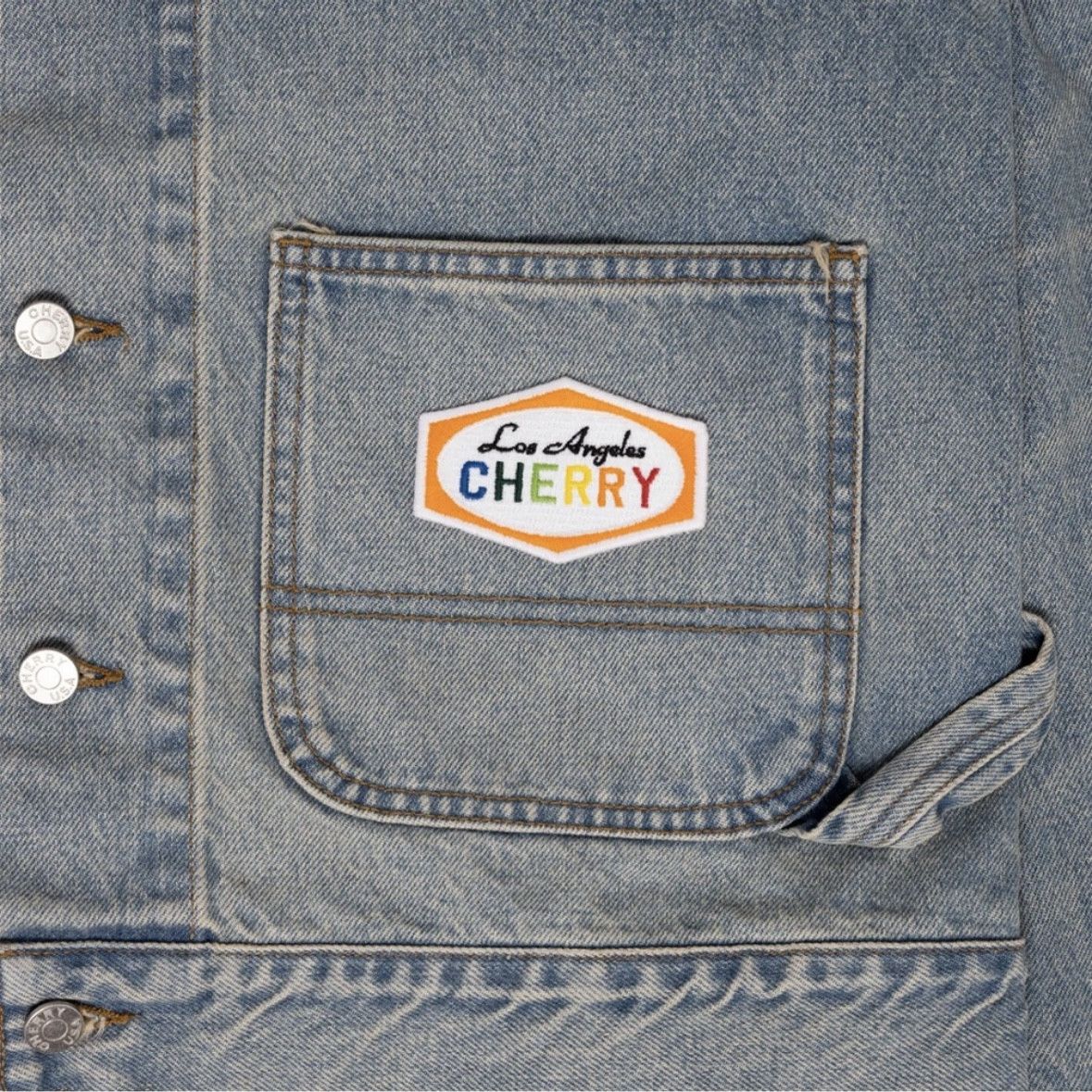 Cherry LA Cherry LA Denim Paint Jean Jacket (CL2 Wash) Size Small Size S / US 4 / IT 40 - 5 Thumbnail