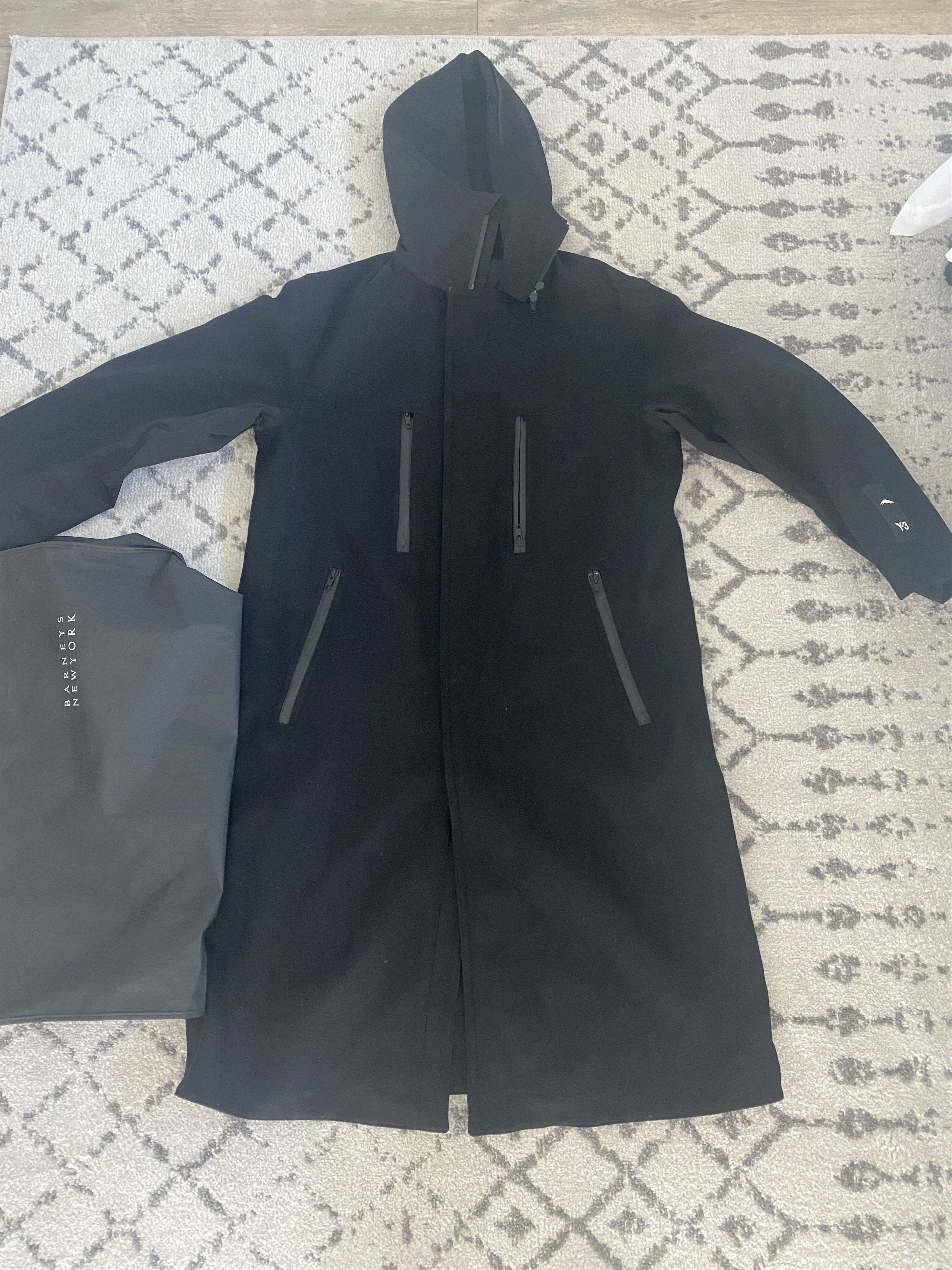 Y-3 × Yohji Yamamoto Y-3 CH3 hooded long Merino wool coat Size US M / EU 48-50 / 2 - 8 Thumbnail