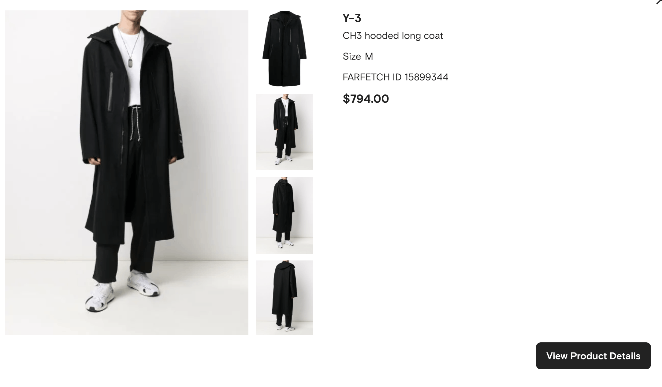 Y-3 × Yohji Yamamoto Y-3 CH3 hooded long Merino wool coat Size US M / EU 48-50 / 2 - 2 Thumbnail