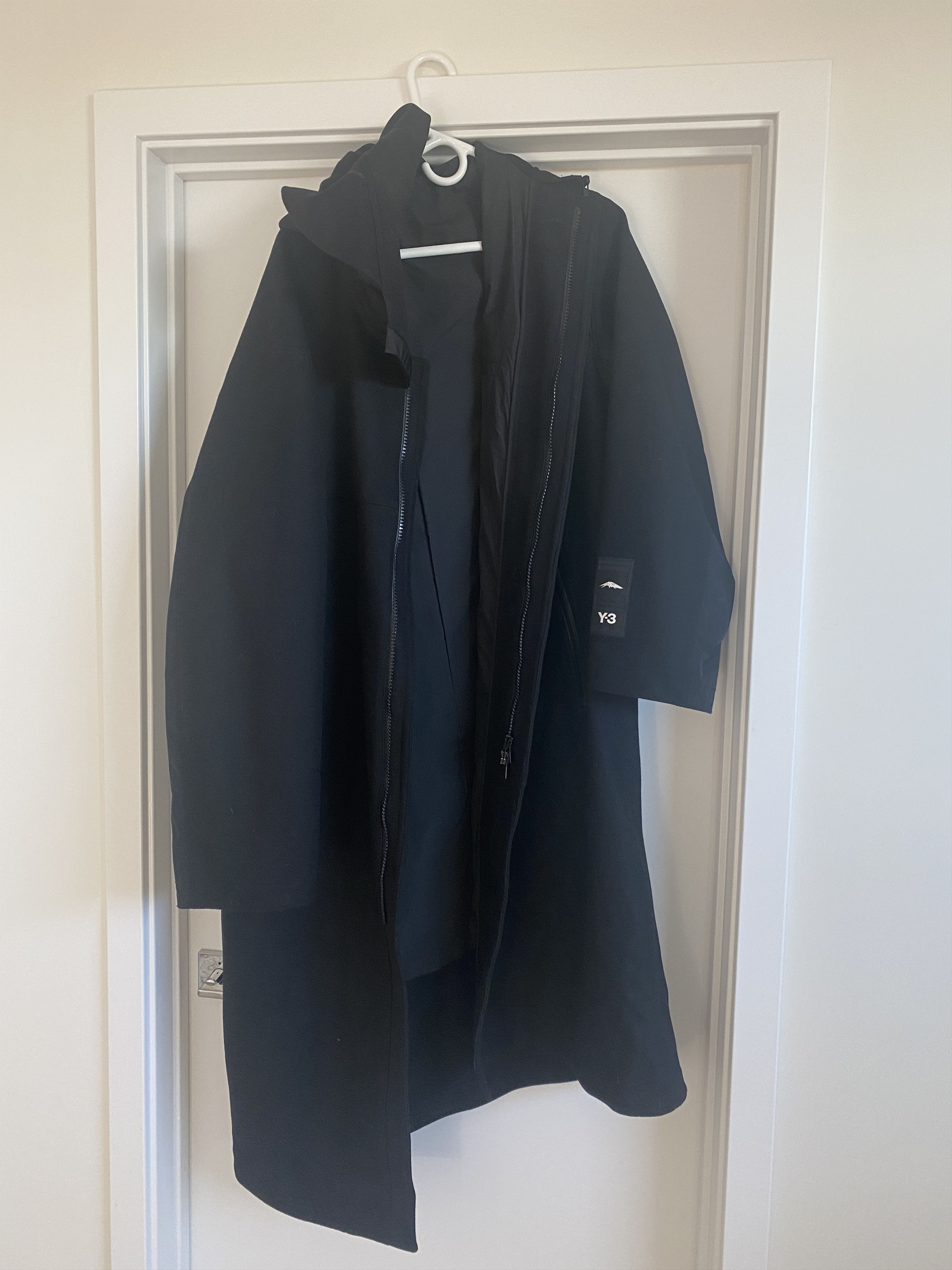 Y-3 × Yohji Yamamoto Y-3 CH3 hooded long Merino wool coat Size US M / EU 48-50 / 2 - 1 Thumbnail