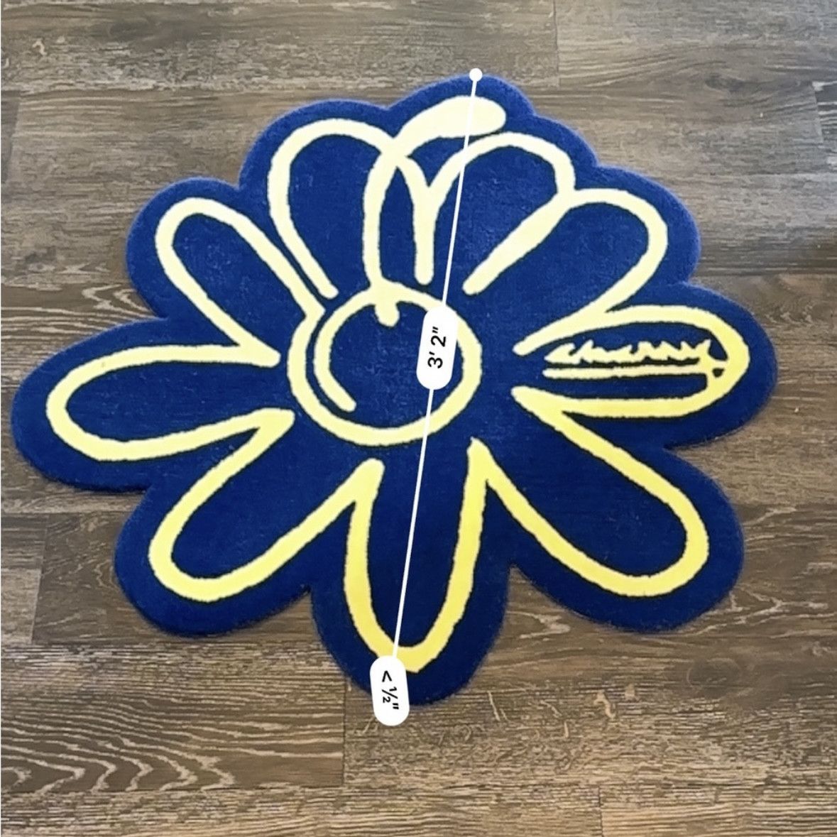 Cherry LA Cherry LA Flower Rug - Navy ‘Brighter Future 2021 SOLD OUT Size ONE SIZE - 8 Thumbnail