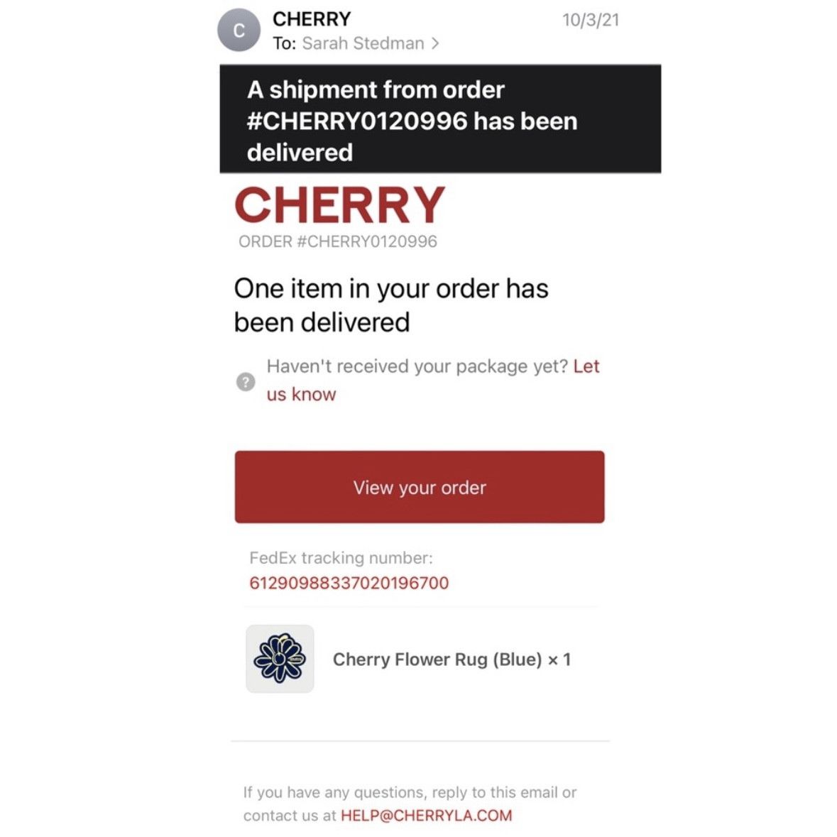 Cherry LA Cherry LA Flower Rug - Navy ‘Brighter Future 2021 SOLD OUT Size ONE SIZE - 2 Thumbnail