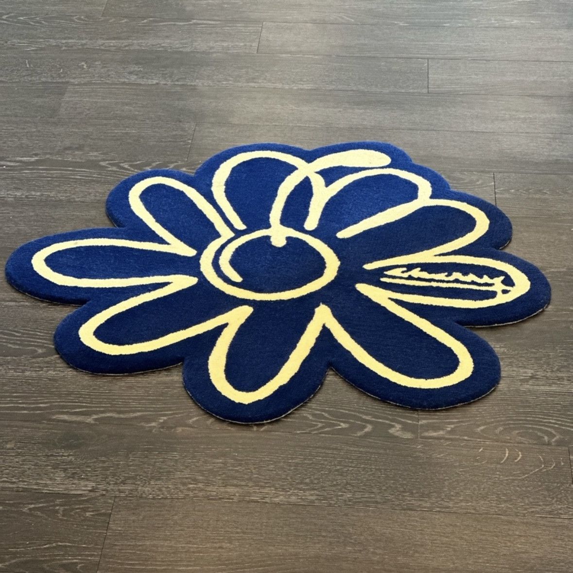 Cherry LA Cherry LA Flower Rug - Navy ‘Brighter Future 2021 SOLD OUT Size ONE SIZE - 4 Thumbnail