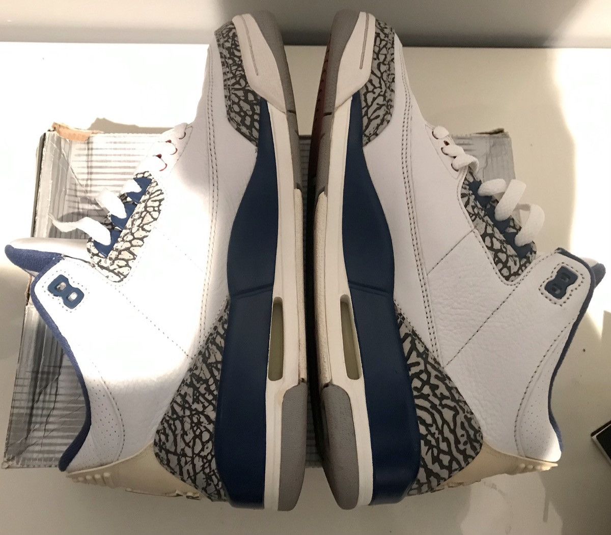 Jordan Brand × Nike × Vintage Authentic Nike Air Jordan 3 III Retro 2001 True Blue rare 10 Size US 10 / EU 43 - 5 Thumbnail