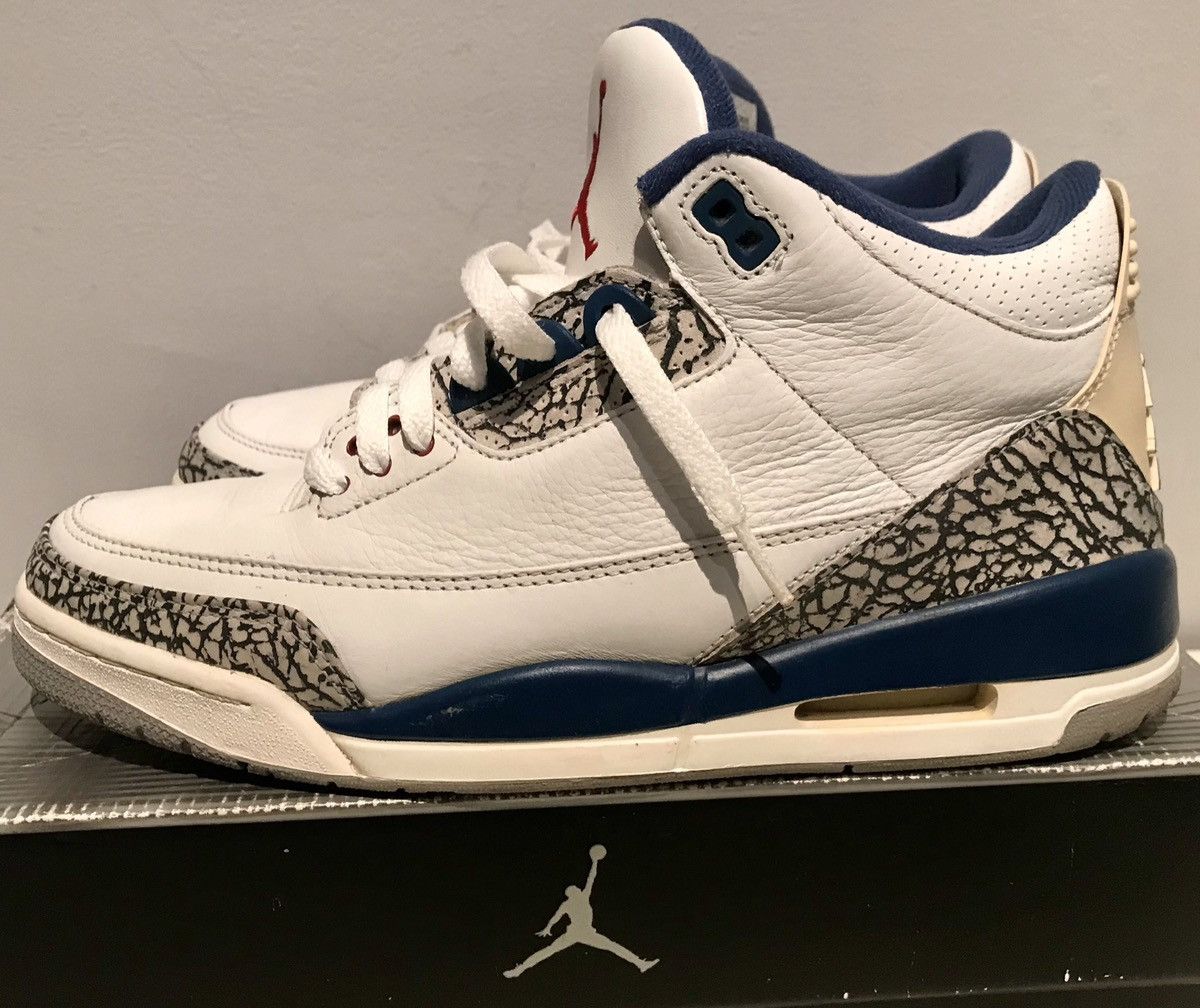 Jordan Brand × Nike × Vintage Authentic Nike Air Jordan 3 III Retro 2001 True Blue rare 10 Size US 10 / EU 43 - 4 Thumbnail