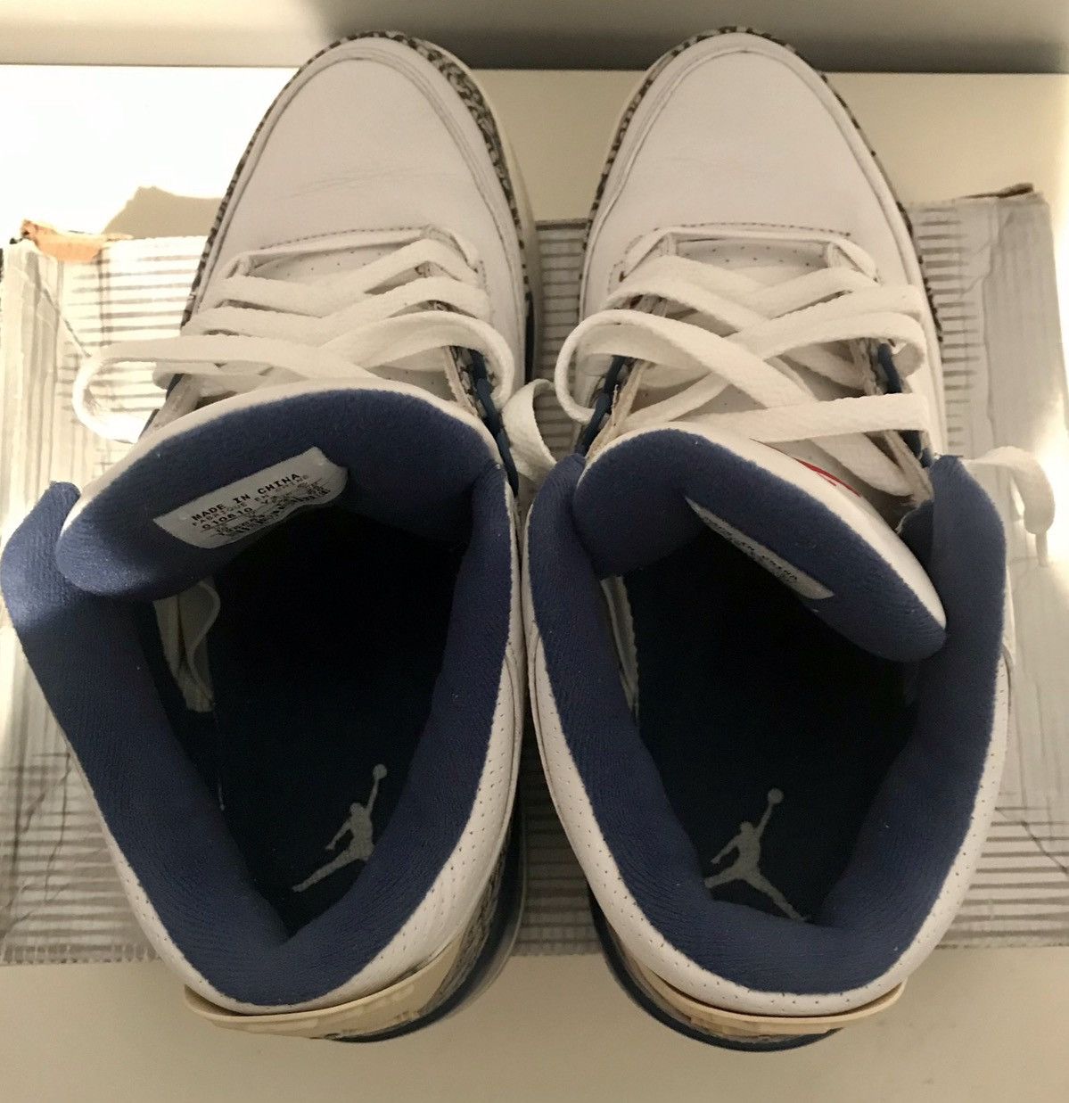 Jordan Brand × Nike × Vintage Authentic Nike Air Jordan 3 III Retro 2001 True Blue rare 10 Size US 10 / EU 43 - 3 Thumbnail
