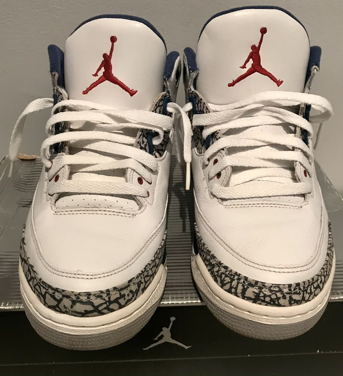 Jordan Brand × Nike × Vintage Authentic Nike Air Jordan 3 III Retro 2001 True Blue rare 10 Size US 10 / EU 43 - 1 Thumbnail