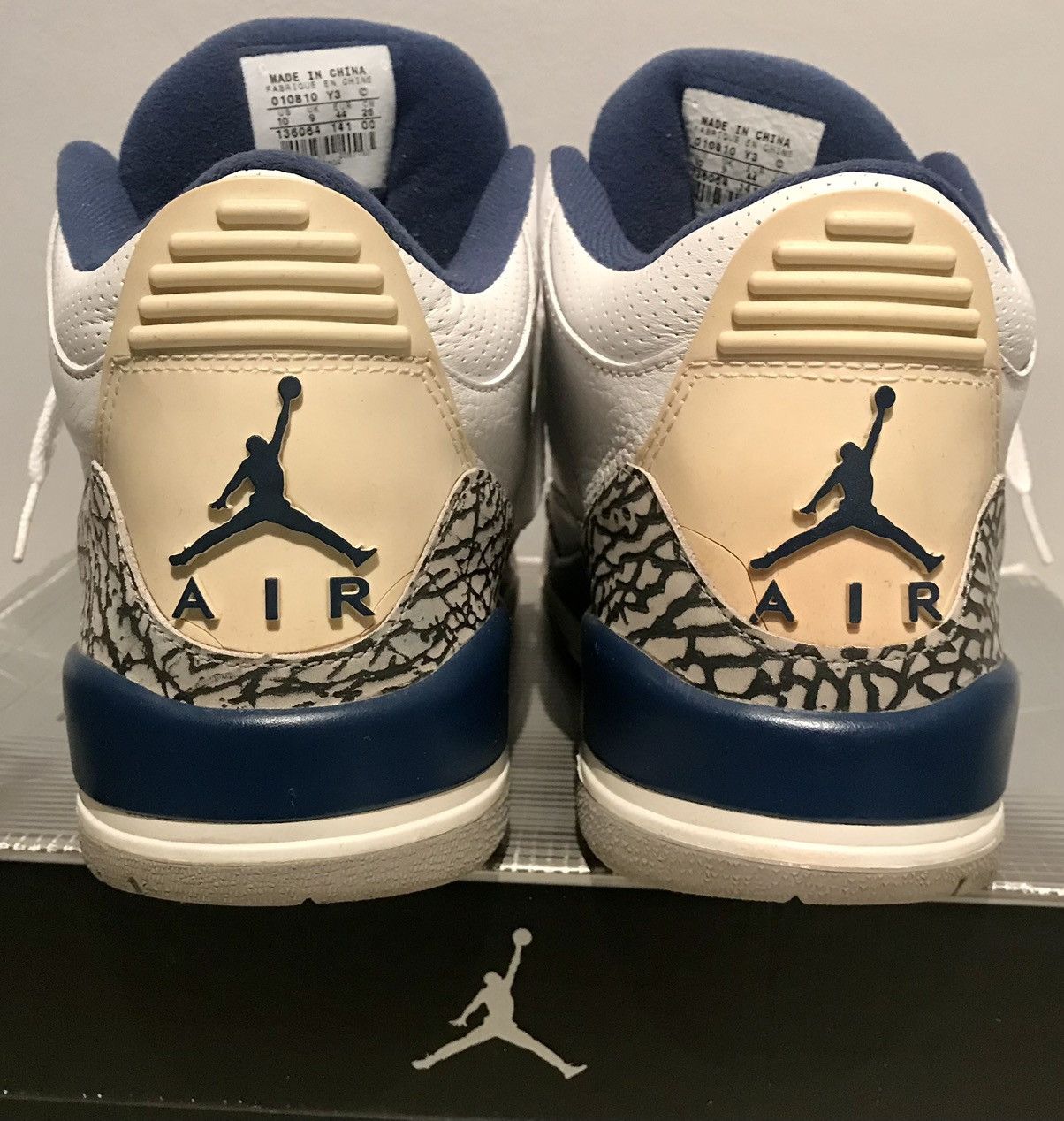 Jordan Brand × Nike × Vintage Authentic Nike Air Jordan 3 III Retro 2001 True Blue rare 10 Size US 10 / EU 43 - 6 Thumbnail