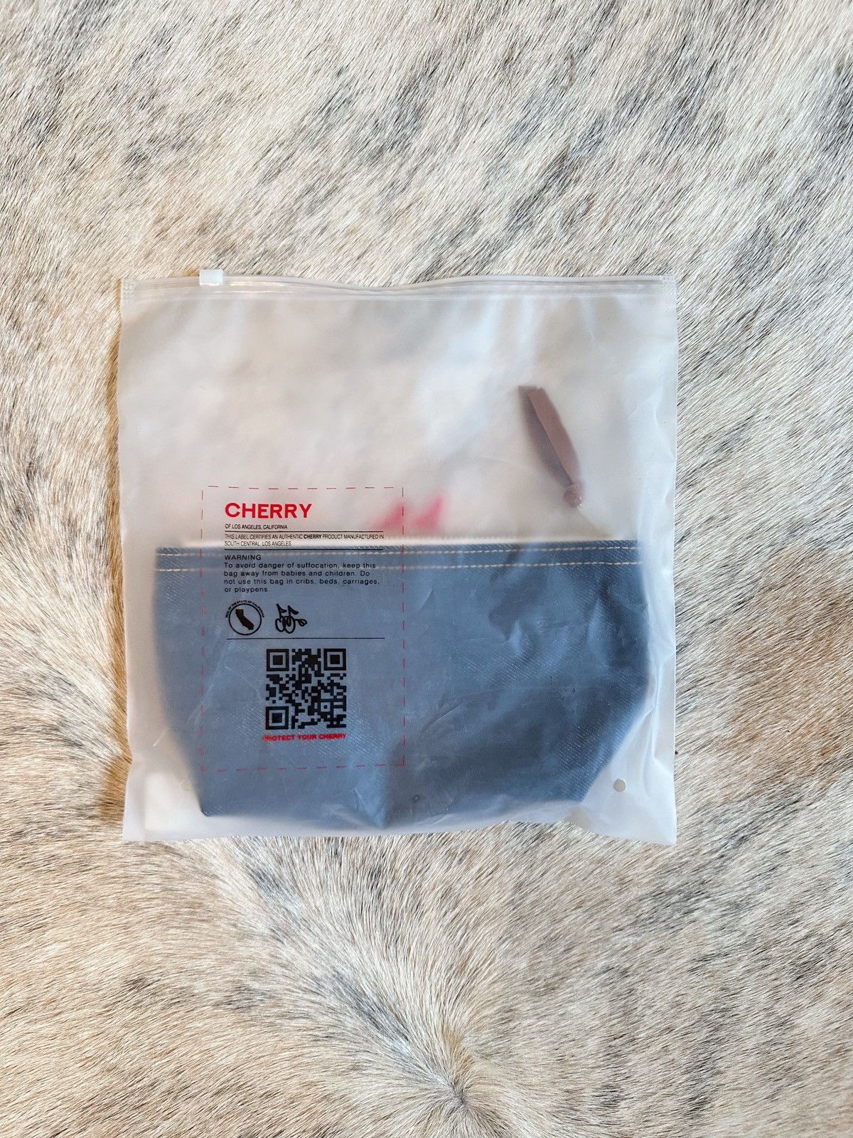 Cherry LA Cherry LA Denim Pouch Bag Size ONE SIZE - 6 Thumbnail