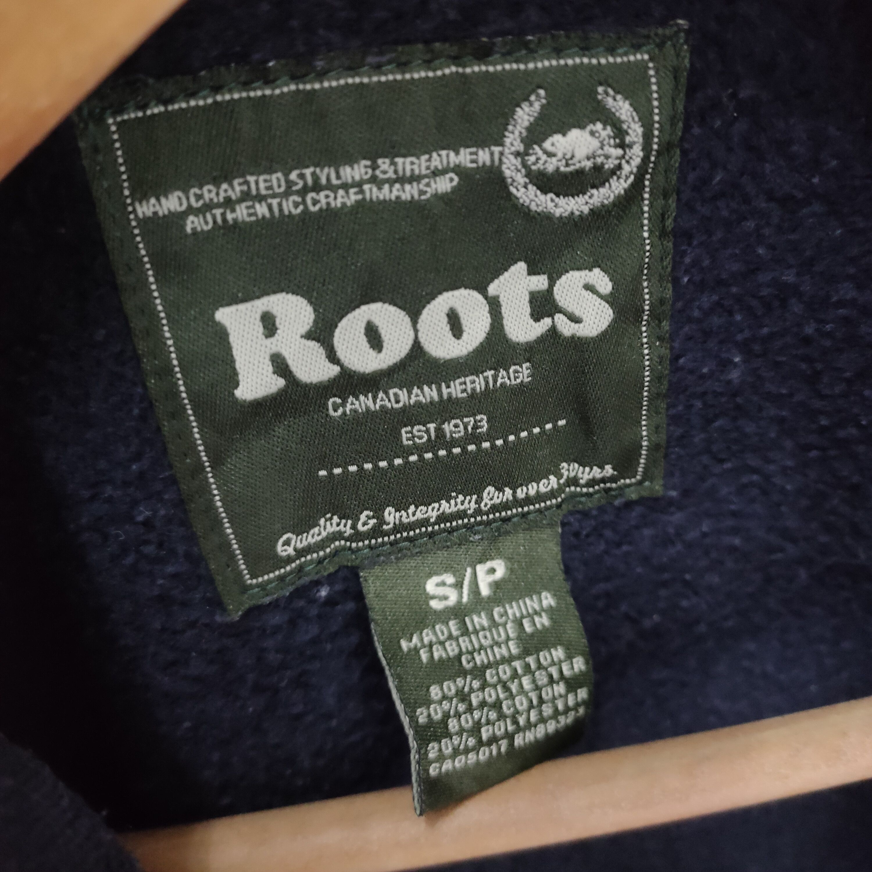 Roots Vtg Roots Canada Athletic Sweater Quarter Zip Size US L / EU 52-54 / 3 - 9 Thumbnail