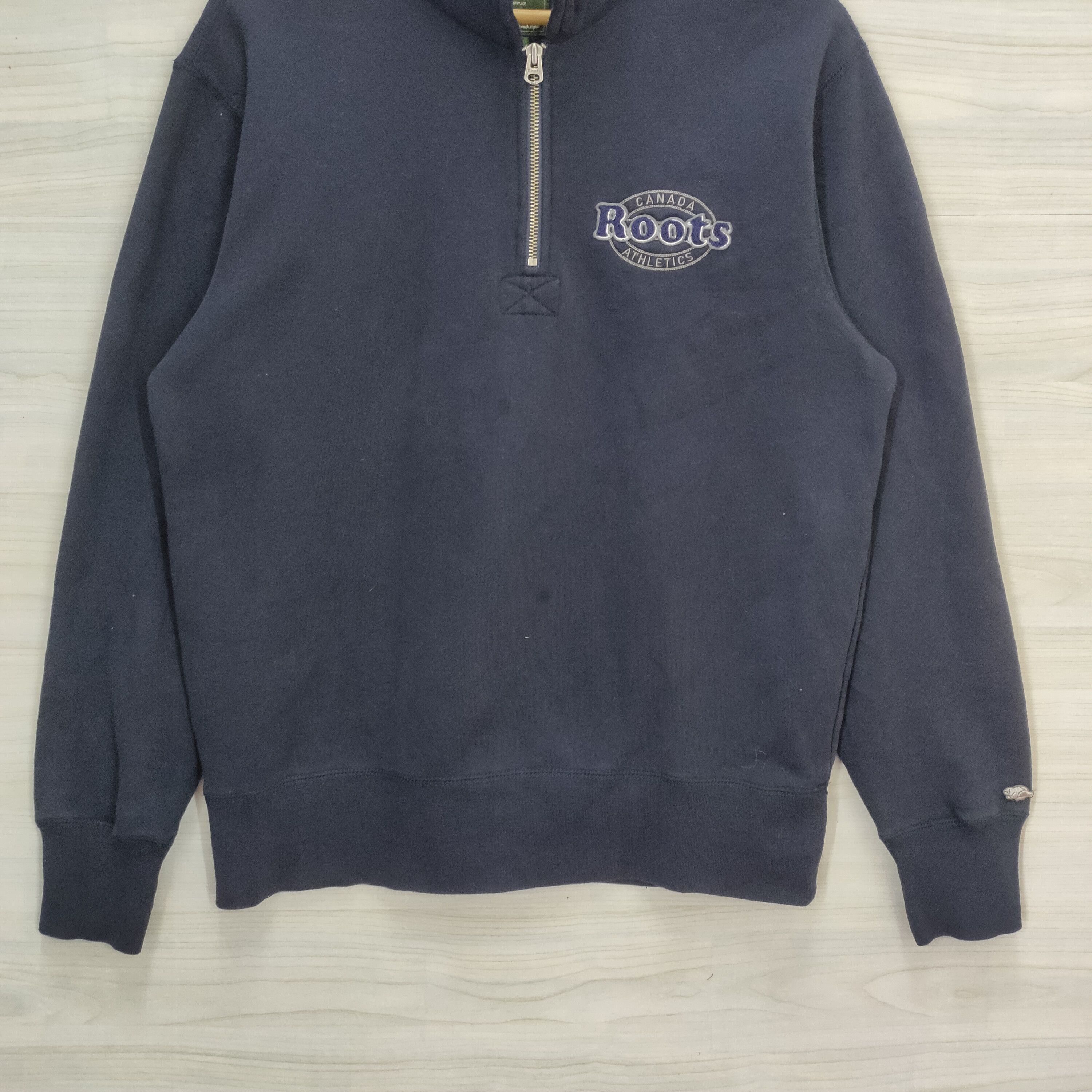 Roots Vtg Roots Canada Athletic Sweater Quarter Zip Size US L / EU 52-54 / 3 - 5 Thumbnail