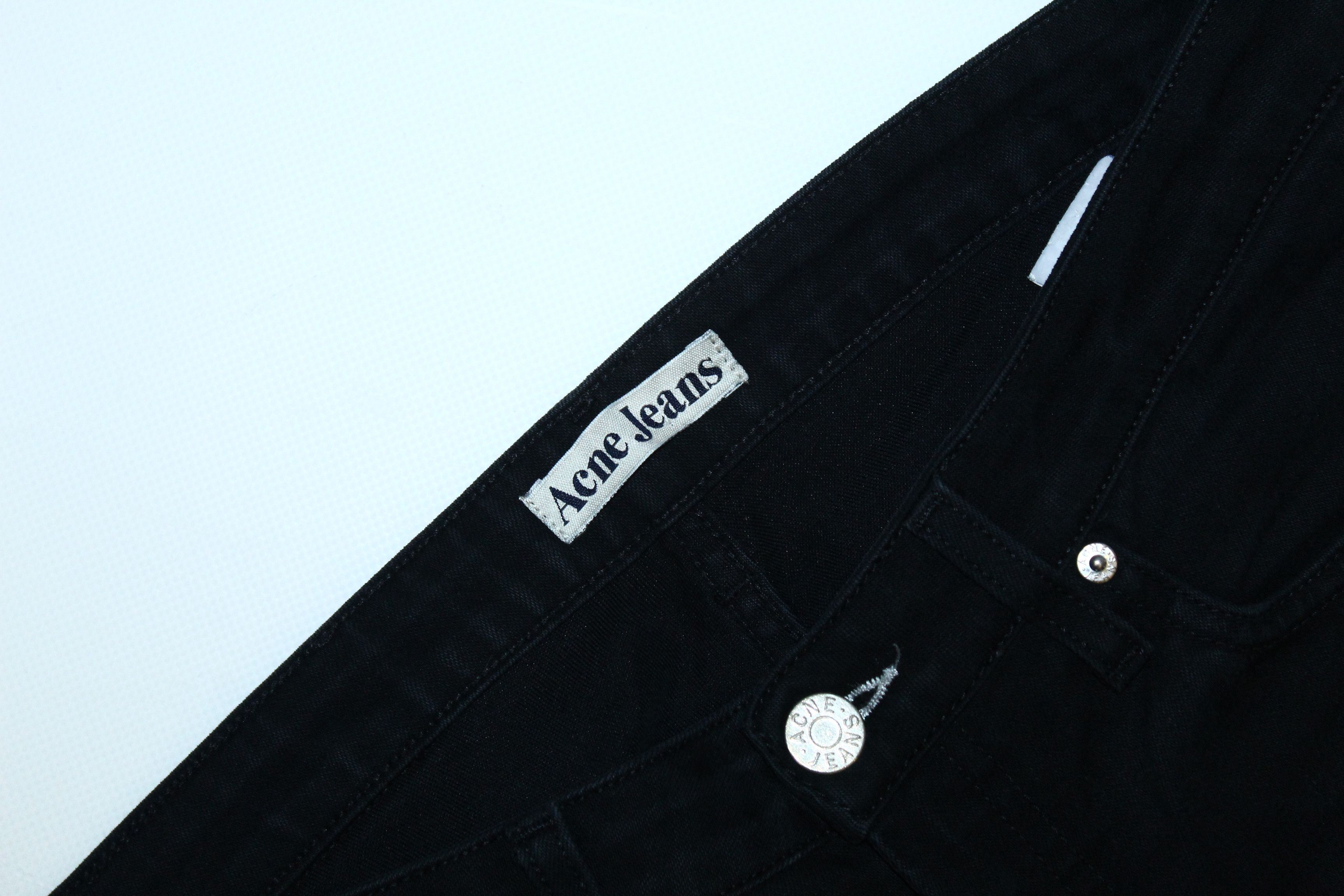 Acne Studios Acne Studios Hep Black Stretch Denim Pants Size US 31 - 5 Thumbnail