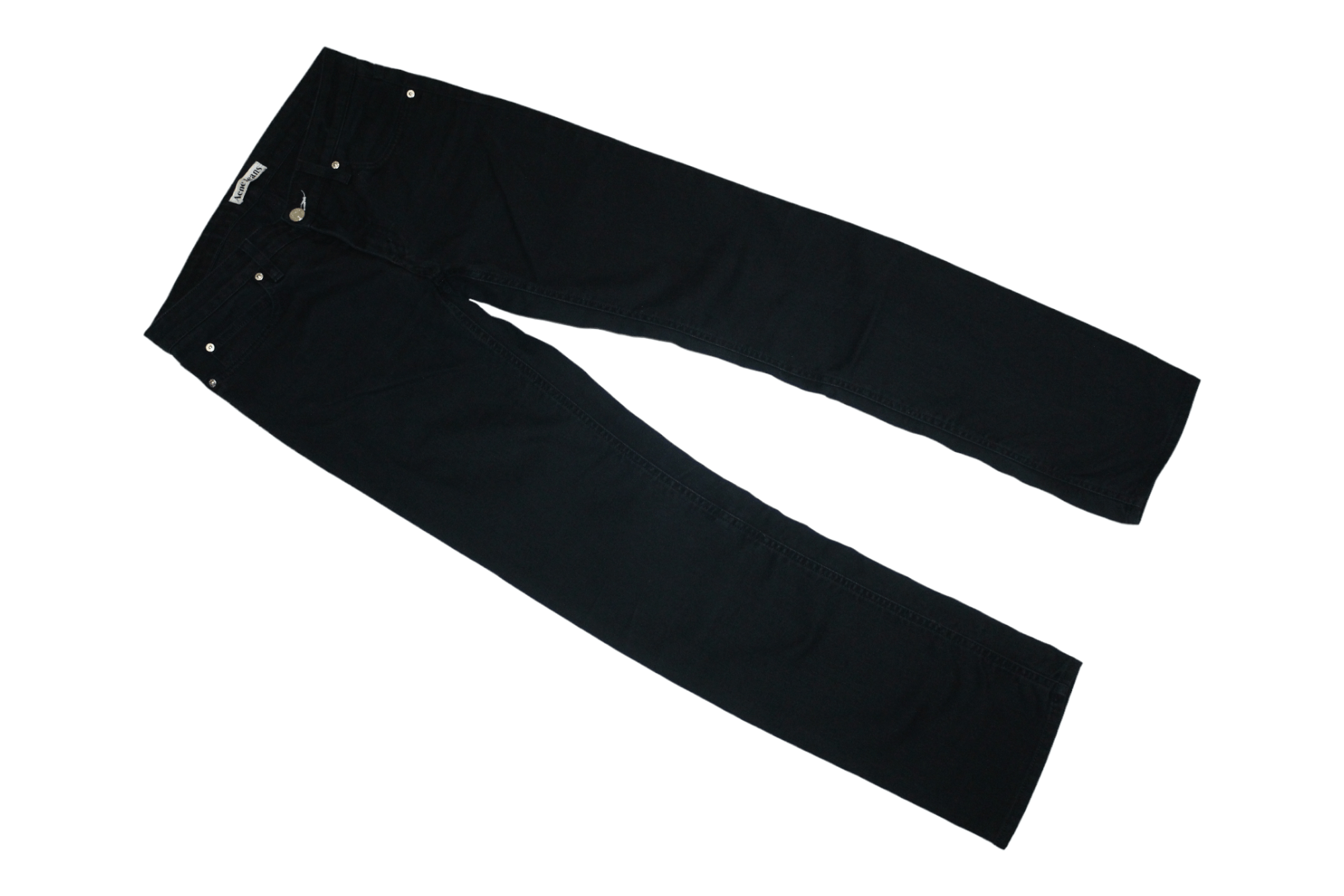 Acne Studios Acne Studios Hep Black Stretch Denim Pants Size US 31 - 2 Thumbnail