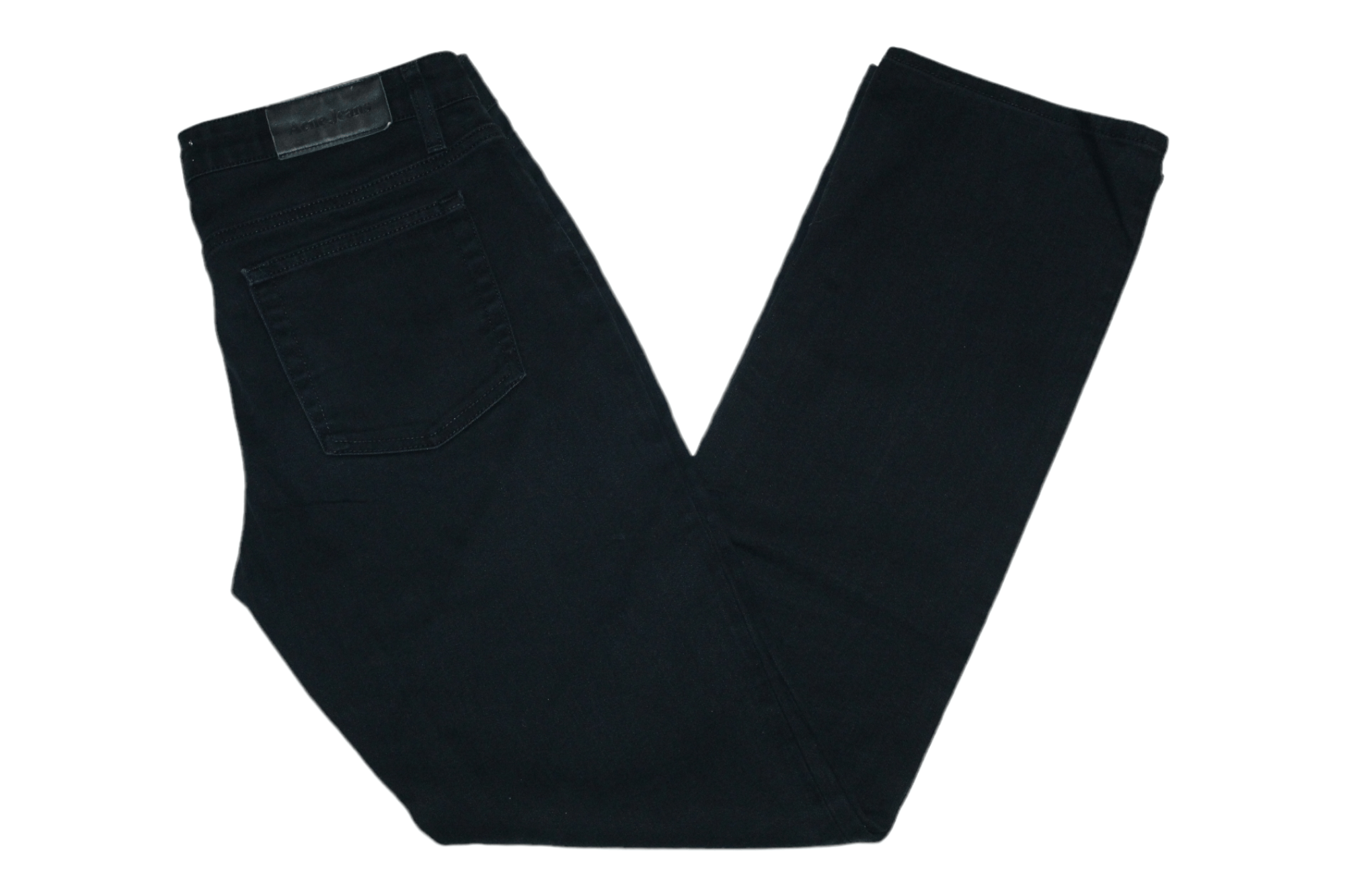 Acne Studios Acne Studios Hep Black Stretch Denim Pants Size US 31 - 1 Thumbnail