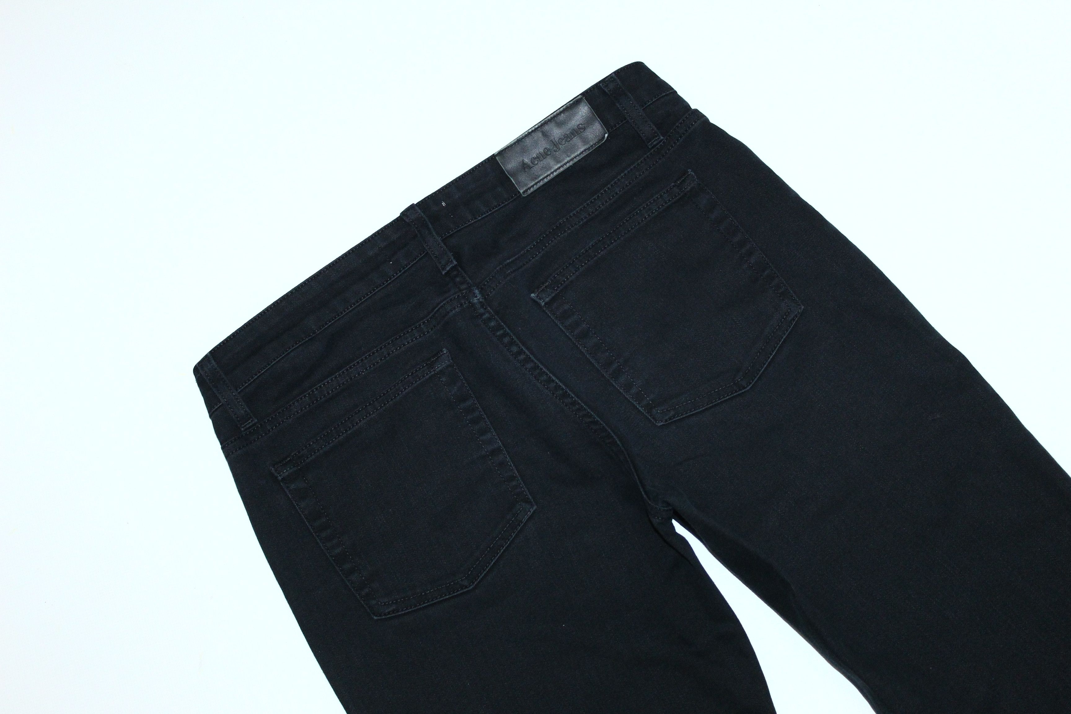 Acne Studios Acne Studios Hep Black Stretch Denim Pants Size US 31 - 7 Thumbnail