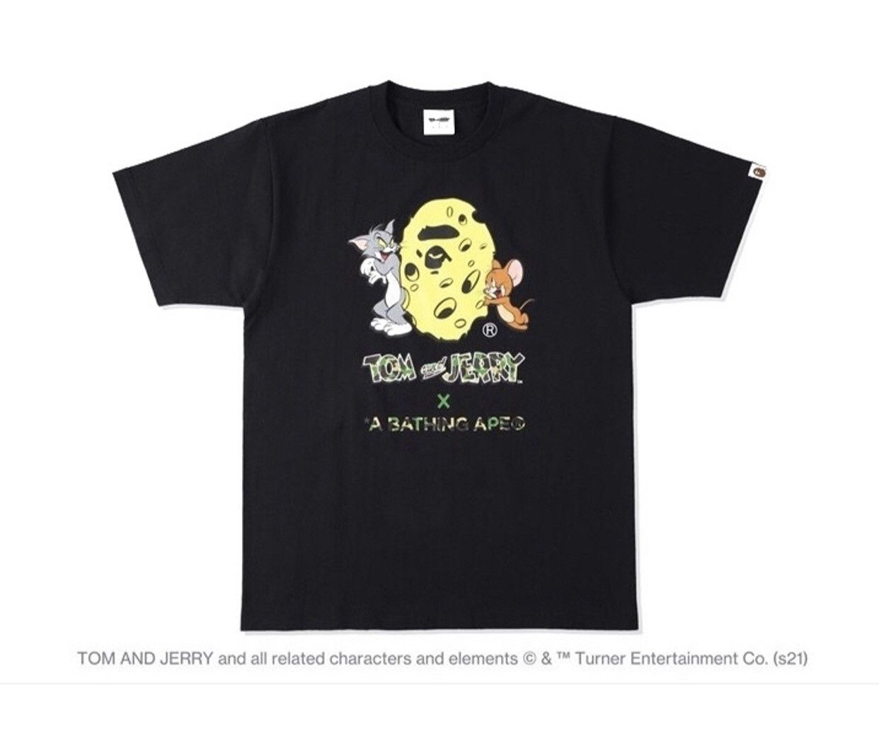 Bape 🔥OG Bape x Tom And Jerry Cheese Ape Head Tee | Grailed