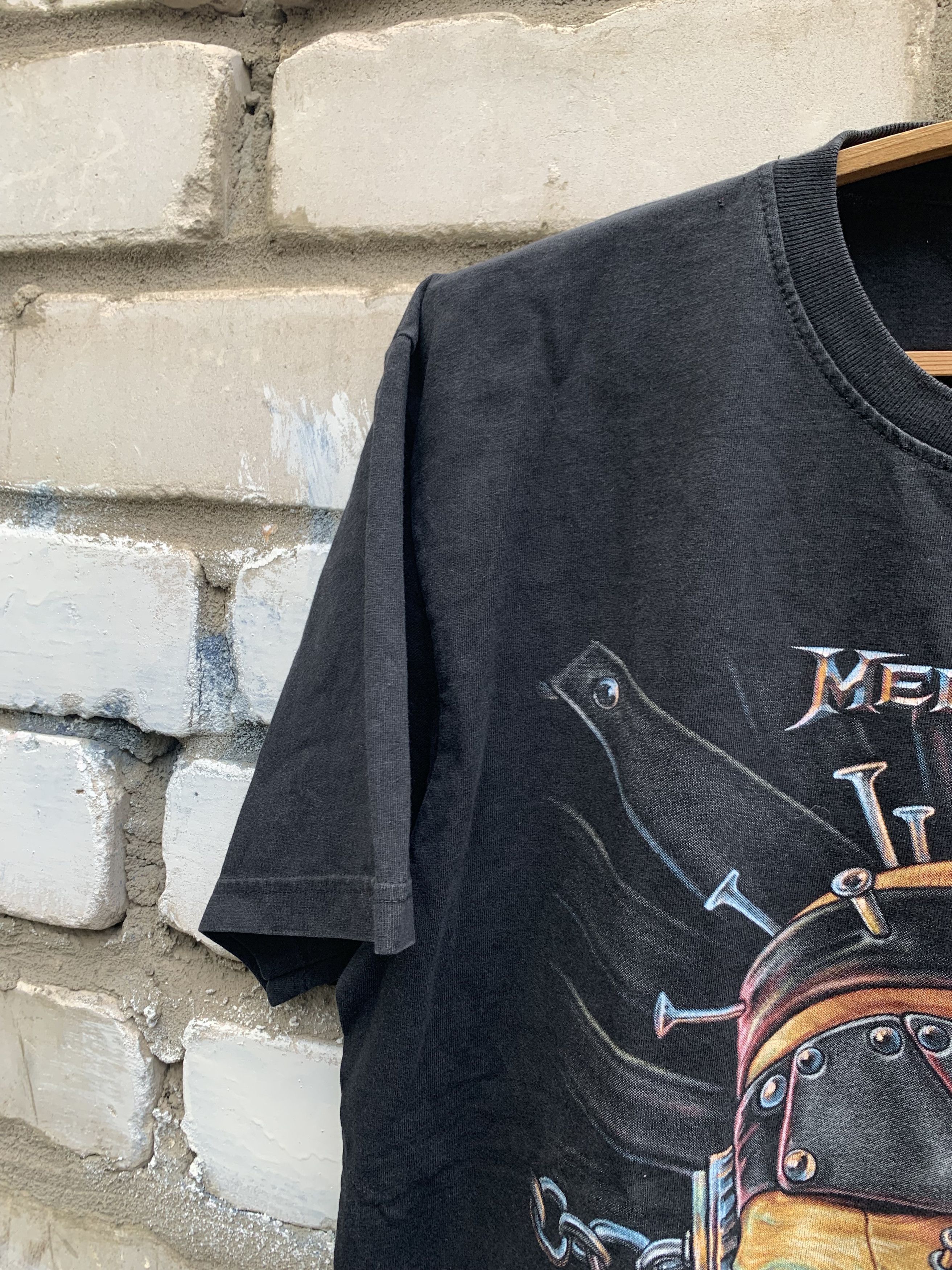 Band Tees Vintage Faded Megadeth t-shirt Y2K Sreetwear Skulls Size US L / EU 52-54 / 3 - 4 Thumbnail