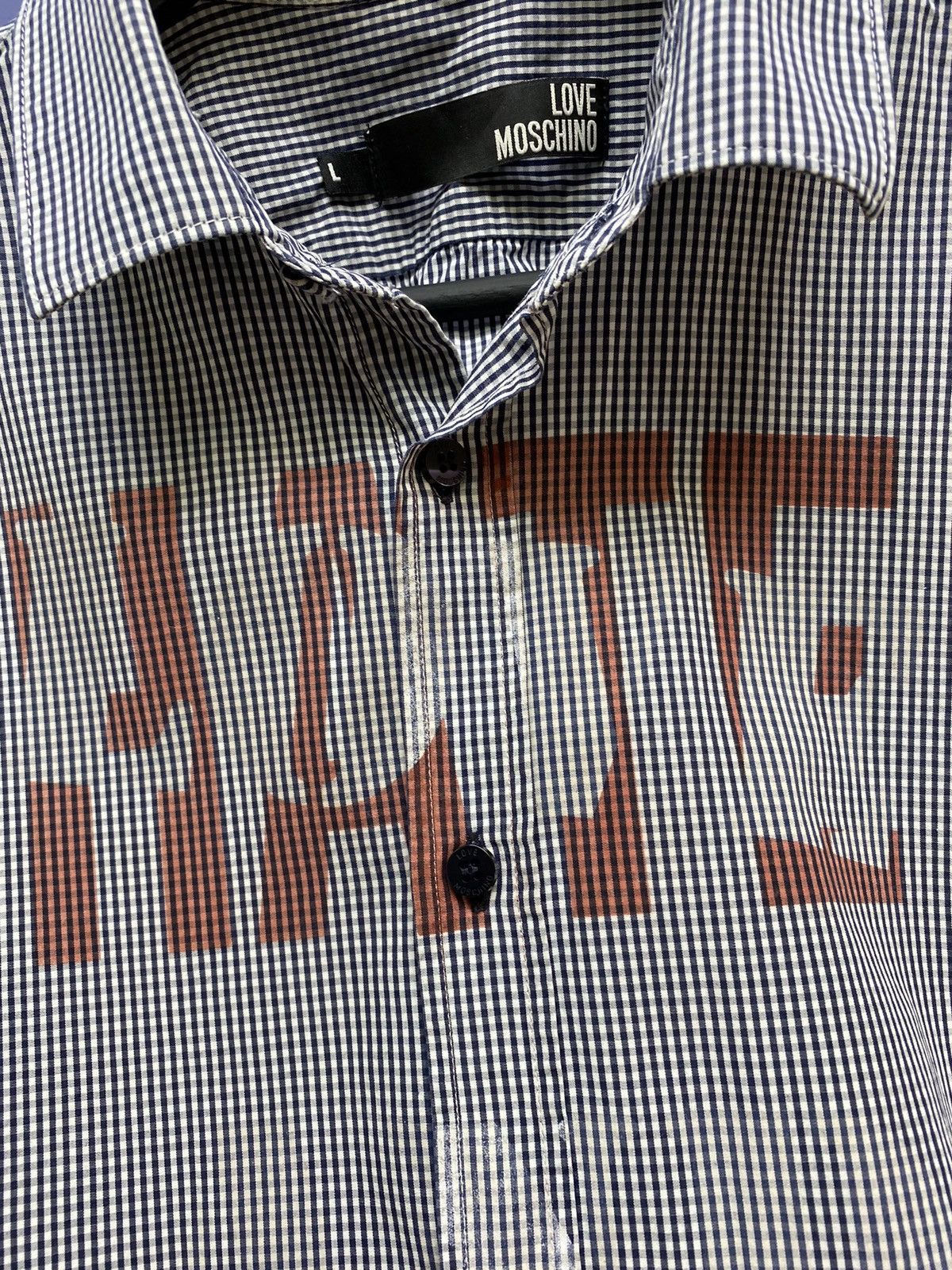 Designer × Moschino Moschino Hate War, Love And Peace Short Sleeve Shirt Size US L / EU 52-54 / 3 - 12 Thumbnail