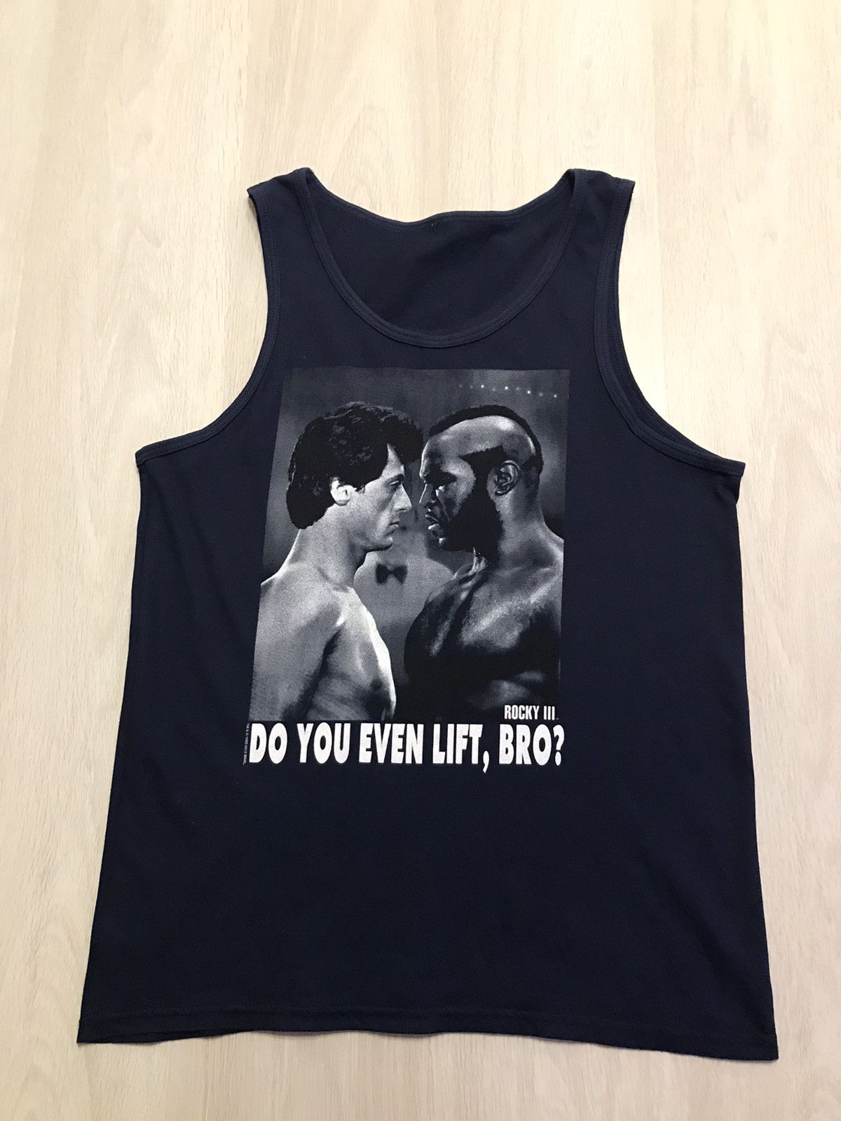 Vintage Tank Top Rocky 3 Do you even lift,bro? Size US M / EU 48-50 / 2 - 1 Thumbnail