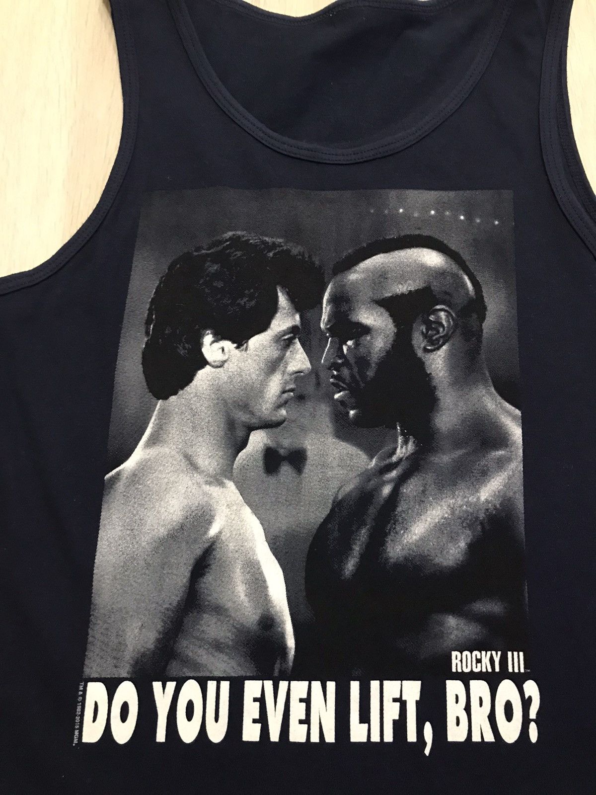Vintage Tank Top Rocky 3 Do you even lift,bro? Size US M / EU 48-50 / 2 - 2 Thumbnail