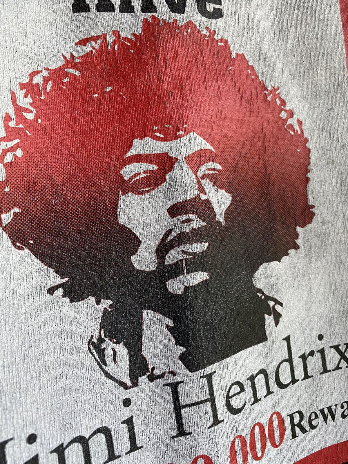 Band Tees Vintage Jimi Hendrix “Wanted Alive” T Shirt Tour Album Men’s Size US M / EU 48-50 / 2 - 6 Thumbnail