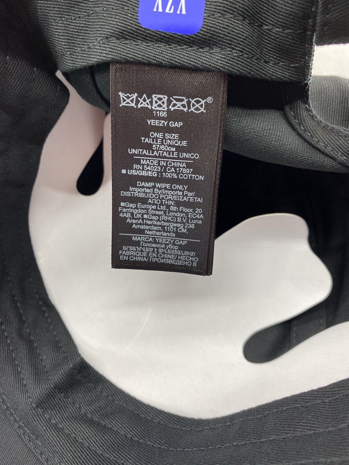 Gap Yeezy X Balenciaga Gap Logo Black Cap/Hat *Long Visor Size ONE SIZE - 7 Thumbnail