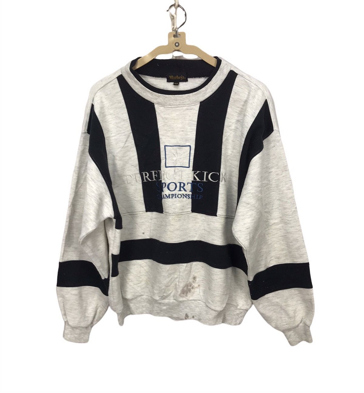 Japanese Brand Spellout crewneck distressed sweatshirt by marbeja Size US M / EU 48-50 / 2 - 1 Thumbnail