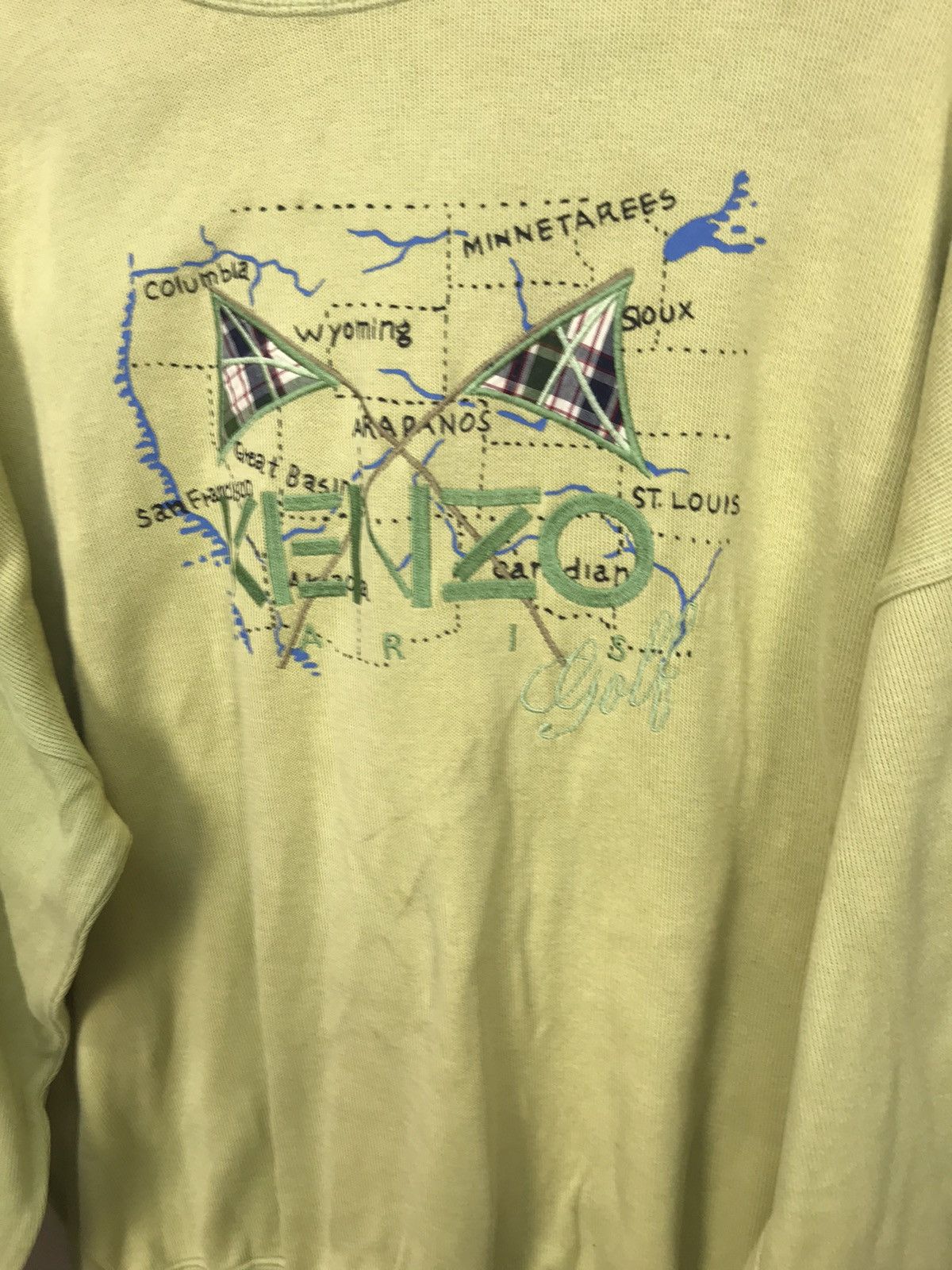 Japanese Brand × Kenzo × Vintage Kenzo paris golf spellout crewneck sweatshirt Size US M / EU 48-50 / 2 - 3 Thumbnail