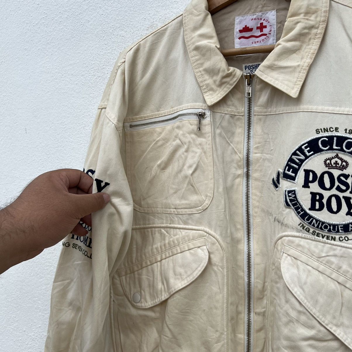 Japanese Brand VINTAGE POSHBOY VARSITY BOMBER JACKET FULL PRINT PATCHES Size US M / EU 48-50 / 2 - 8 Thumbnail
