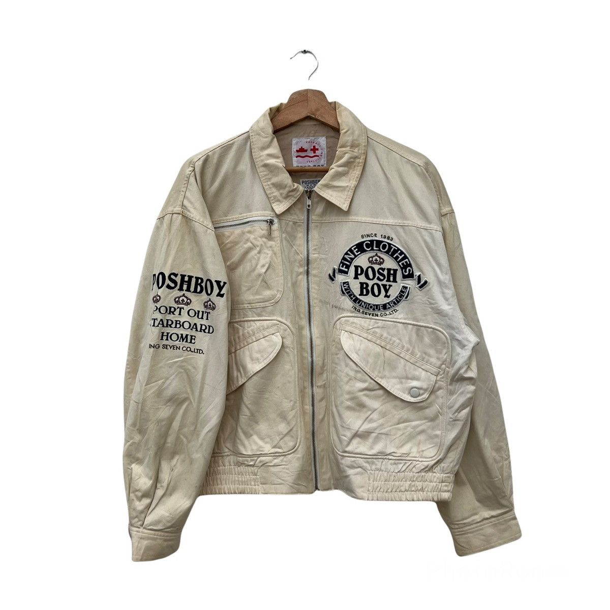 Japanese Brand VINTAGE POSHBOY VARSITY BOMBER JACKET FULL PRINT PATCHES Size US M / EU 48-50 / 2 - 2 Thumbnail