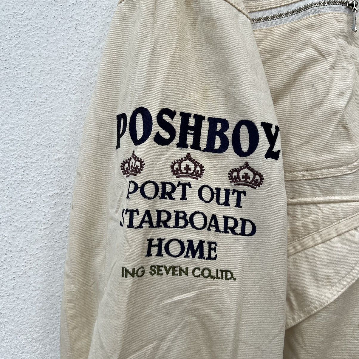Japanese Brand VINTAGE POSHBOY VARSITY BOMBER JACKET FULL PRINT PATCHES Size US M / EU 48-50 / 2 - 6 Thumbnail