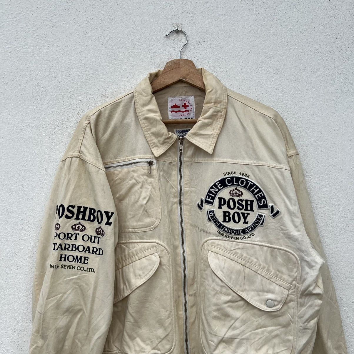 Japanese Brand VINTAGE POSHBOY VARSITY BOMBER JACKET FULL PRINT PATCHES Size US M / EU 48-50 / 2 - 4 Thumbnail