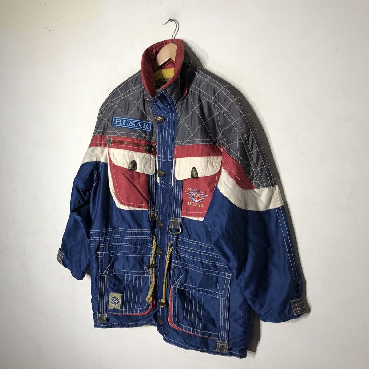 Japanese Brand VINTAGE HUSSAR SKI JACKET MULTI COLOUR Size US L / EU 52-54 / 3 - 2 Thumbnail