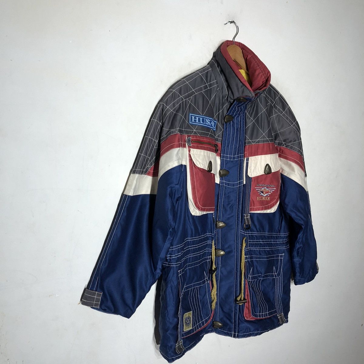 Japanese Brand VINTAGE HUSSAR SKI JACKET MULTI COLOUR Size US L / EU 52-54 / 3 - 3 Thumbnail
