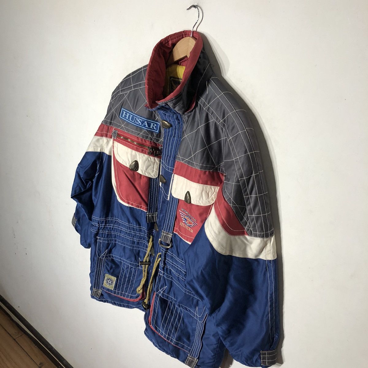 Japanese Brand VINTAGE HUSSAR SKI JACKET MULTI COLOUR Size US L / EU 52-54 / 3 - 5 Thumbnail