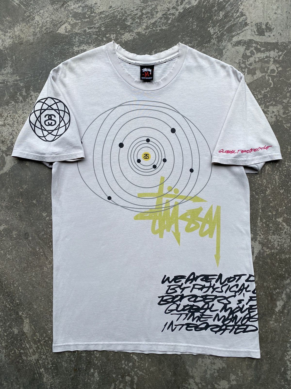 Stussy Vintage Distress STÜSSY x FUTURA “Global Perspective” Size US M / EU 48-50 / 2 - 3 Thumbnail