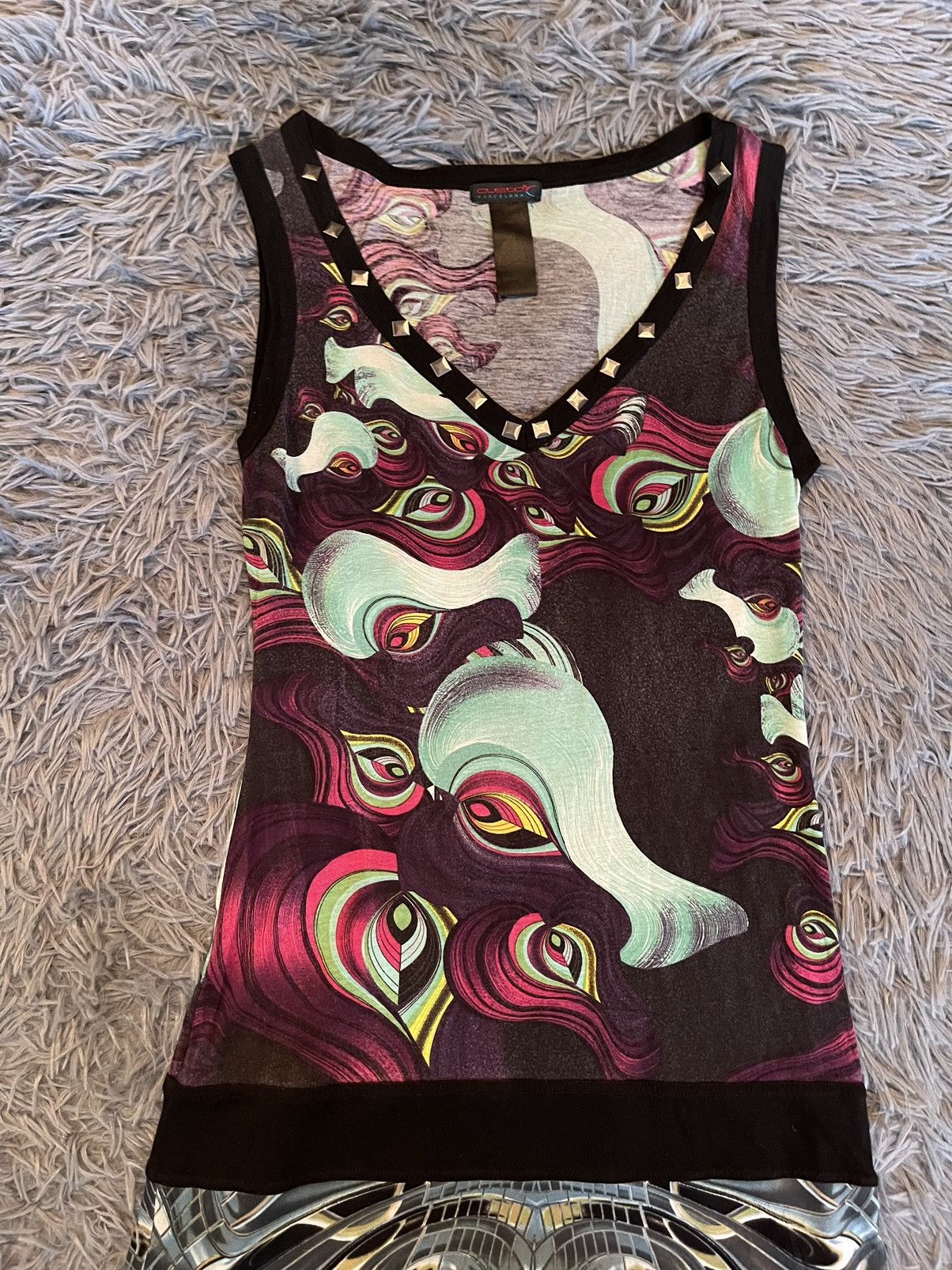 Custo Barcelona × Vintage Custo Barcelona Y2K vintage graphic avant Garde dress Size M / US 6-8 / IT 42-44 - 2 Thumbnail
