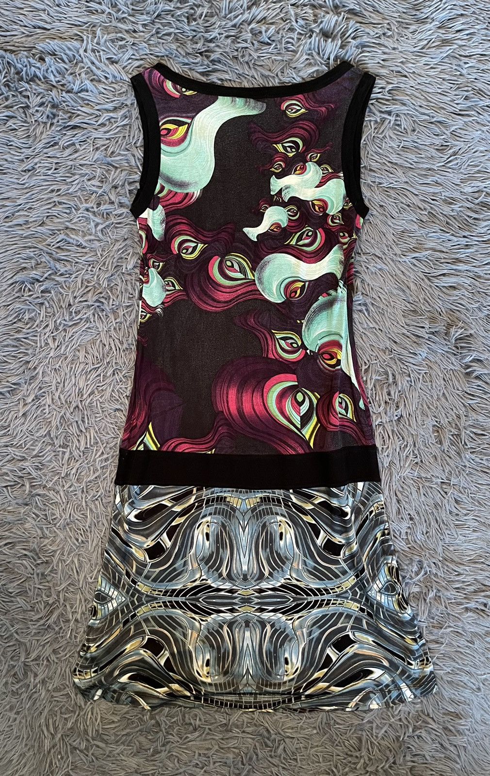 Custo Barcelona × Vintage Custo Barcelona Y2K vintage graphic avant Garde dress Size M / US 6-8 / IT 42-44 - 7 Thumbnail