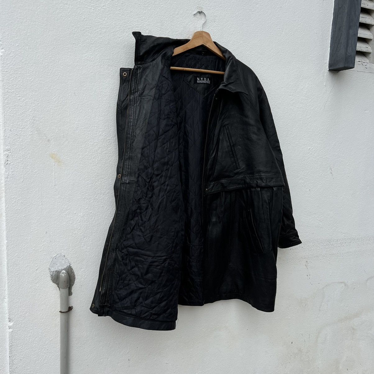 Other MULTI POCKET BIKER LEATHER JACKET NEW YORK DIRECT ACTION Size US XL / EU 56 / 4 - 12 Thumbnail