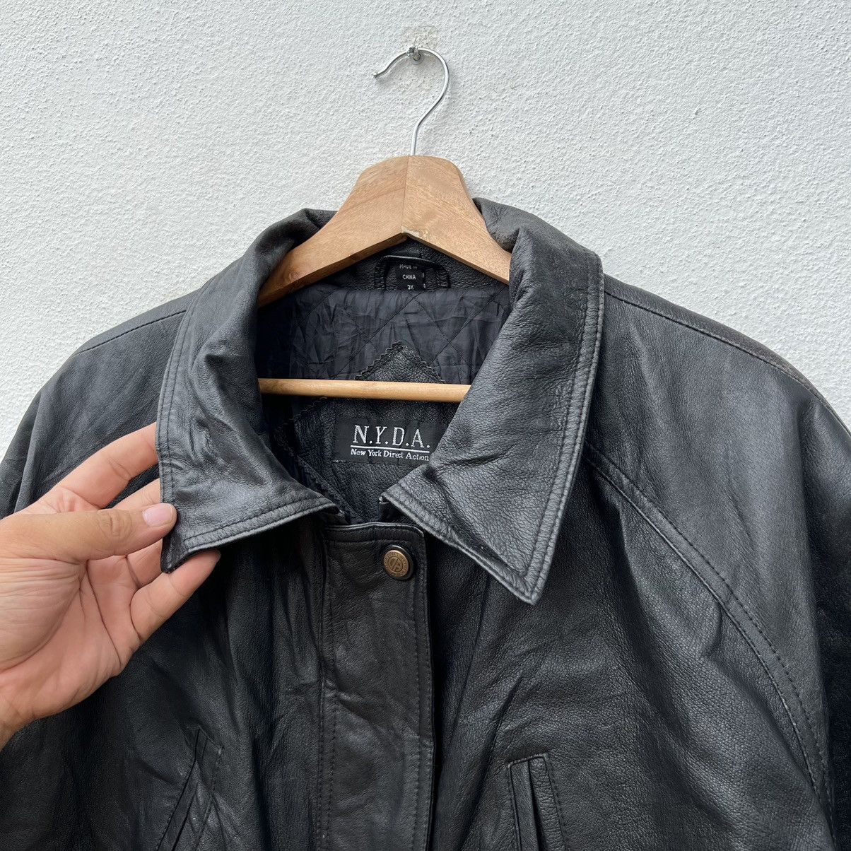 Other MULTI POCKET BIKER LEATHER JACKET NEW YORK DIRECT ACTION Size US XL / EU 56 / 4 - 7 Thumbnail